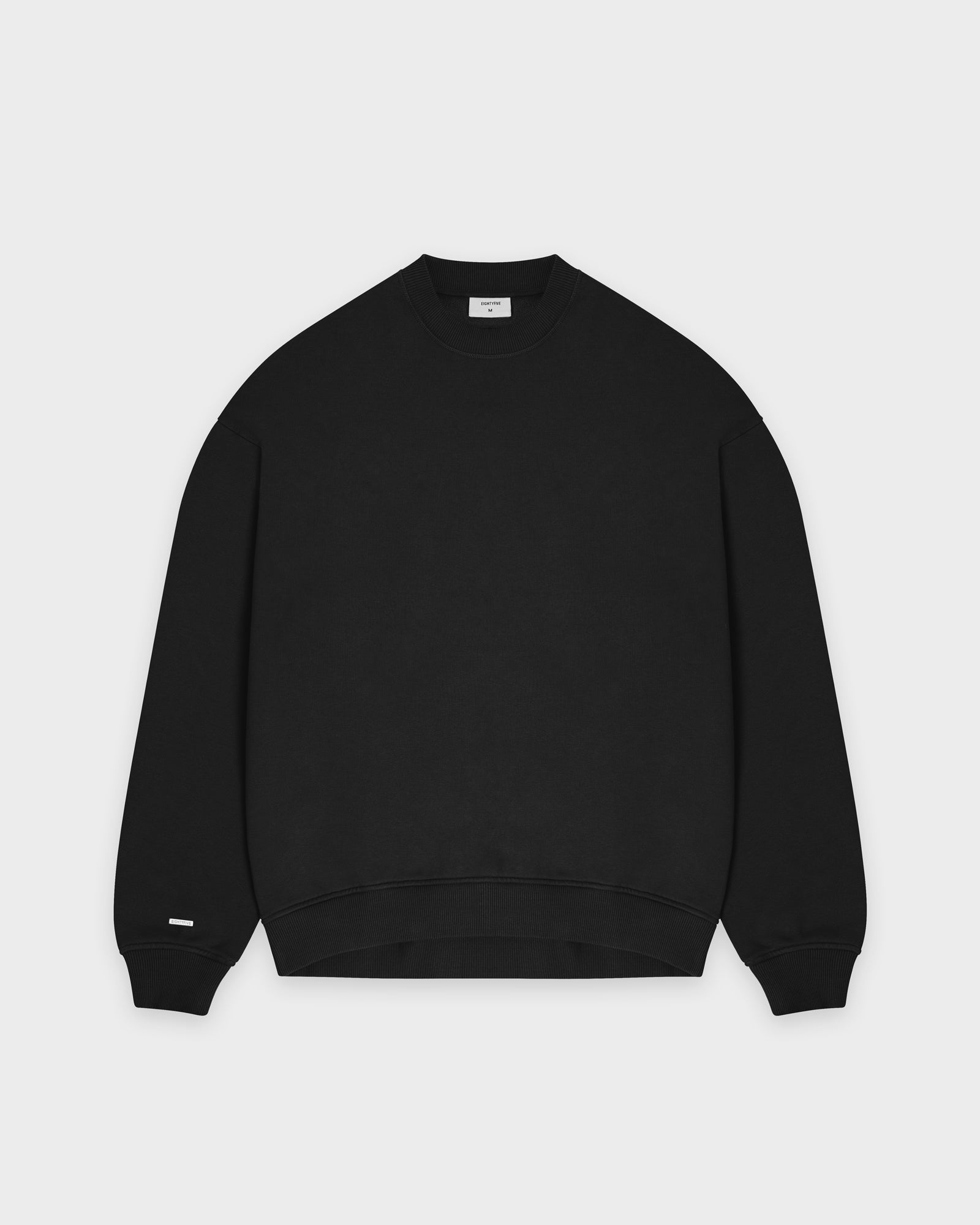 Heavy Black Basic Sweater