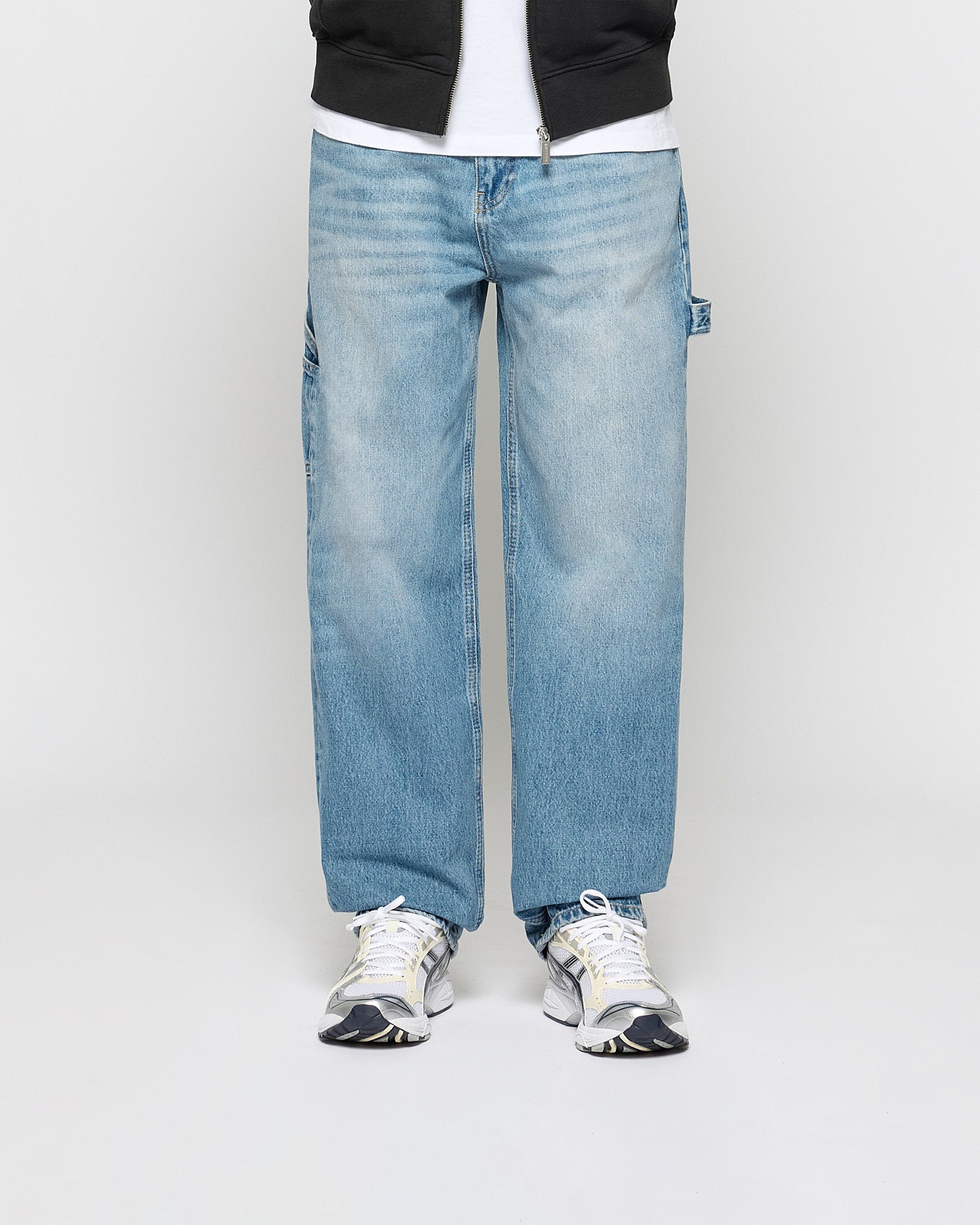 gourmet buggy jeansライトブルー スリムバギーライトブルーデニムパンツ | レディース