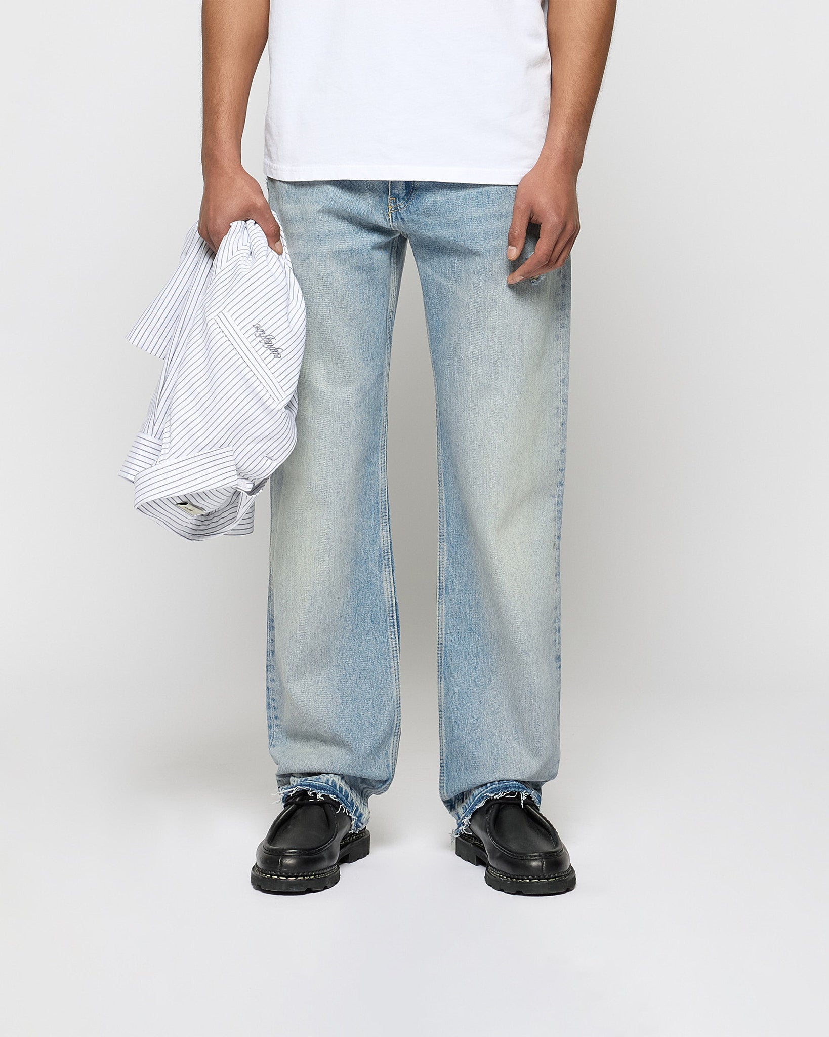 Open Hem Straight Denim – eightyfiveclo - Main Image