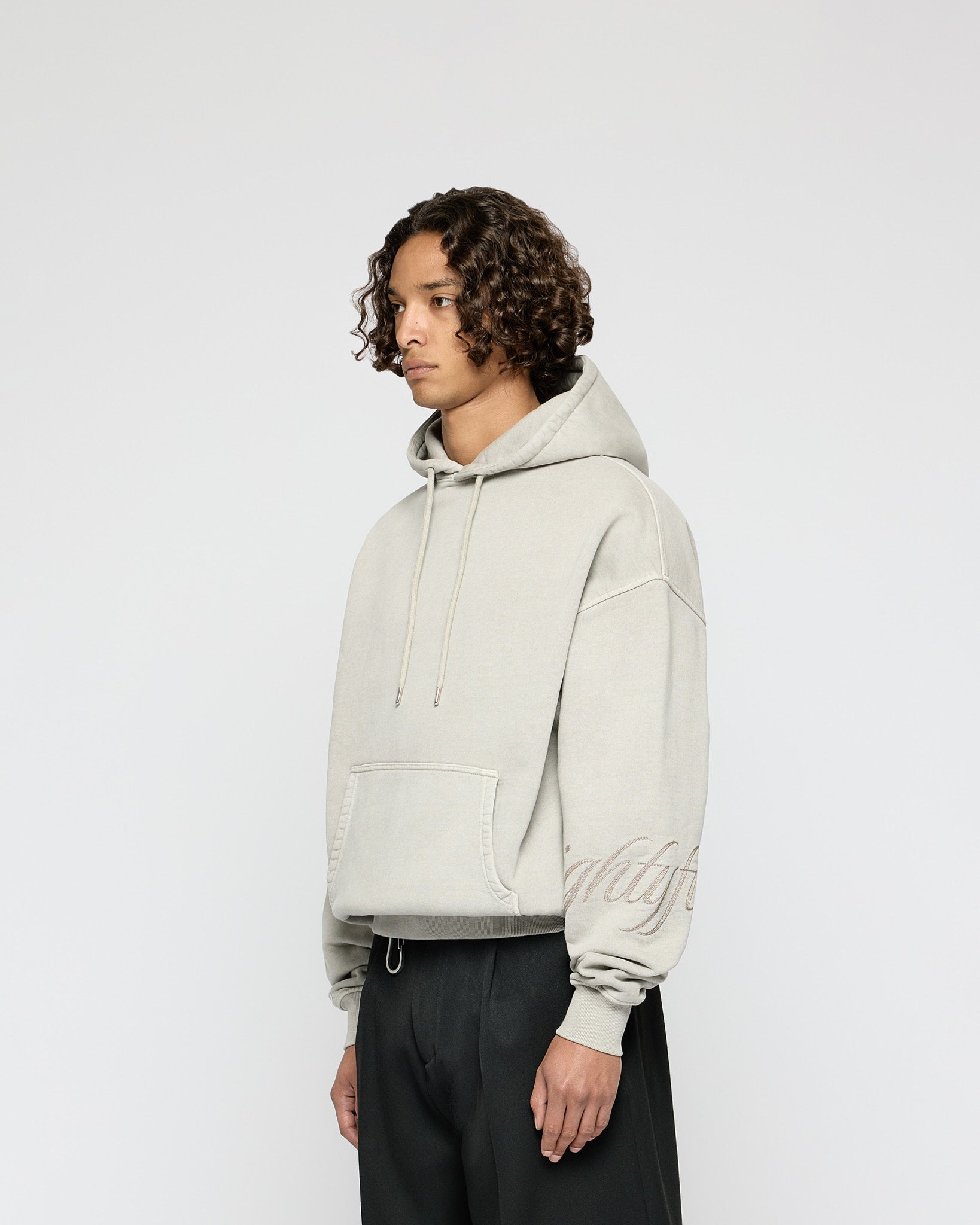 Embroidered Handwritten Hoodie
