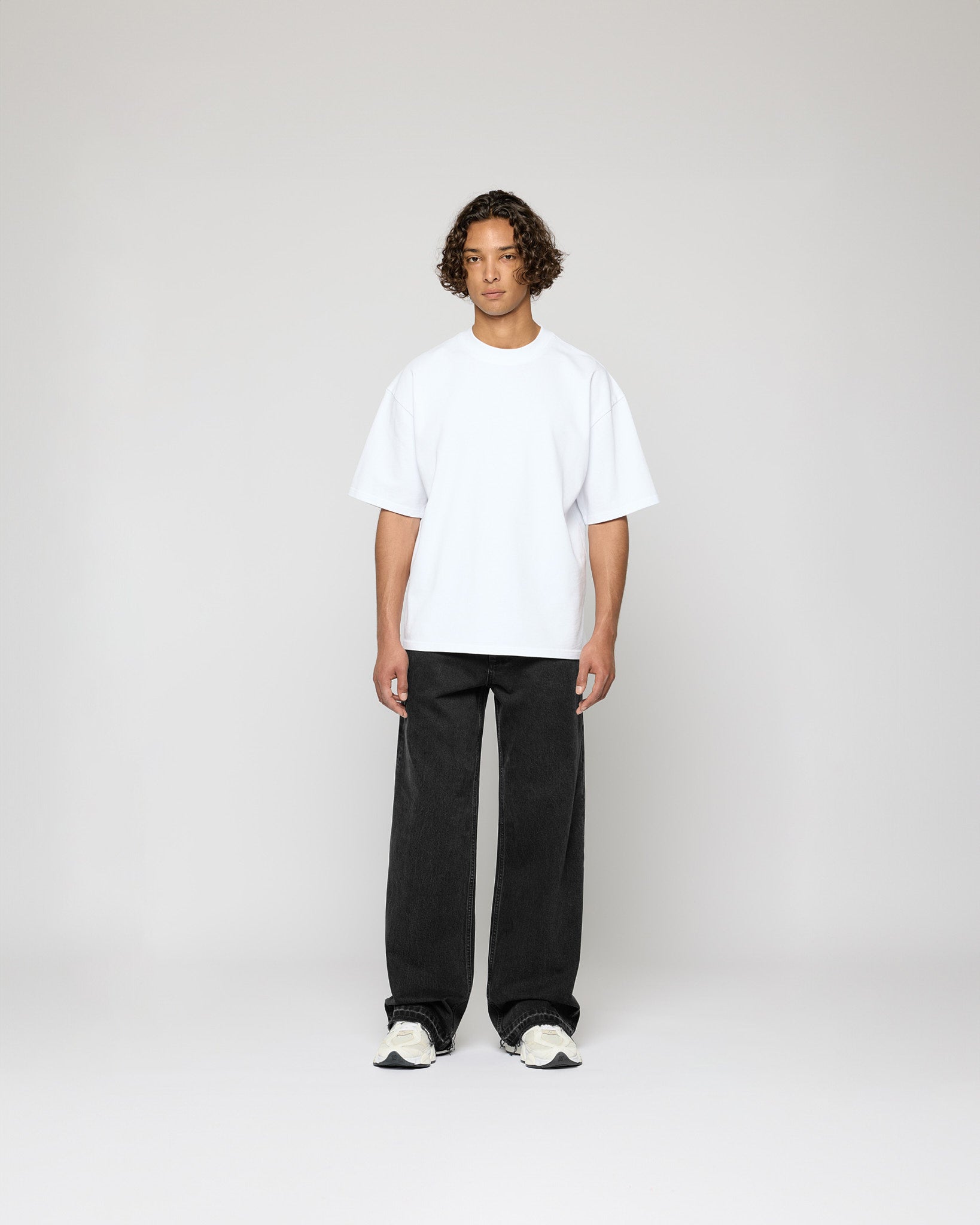 Open Hem Loose Denim