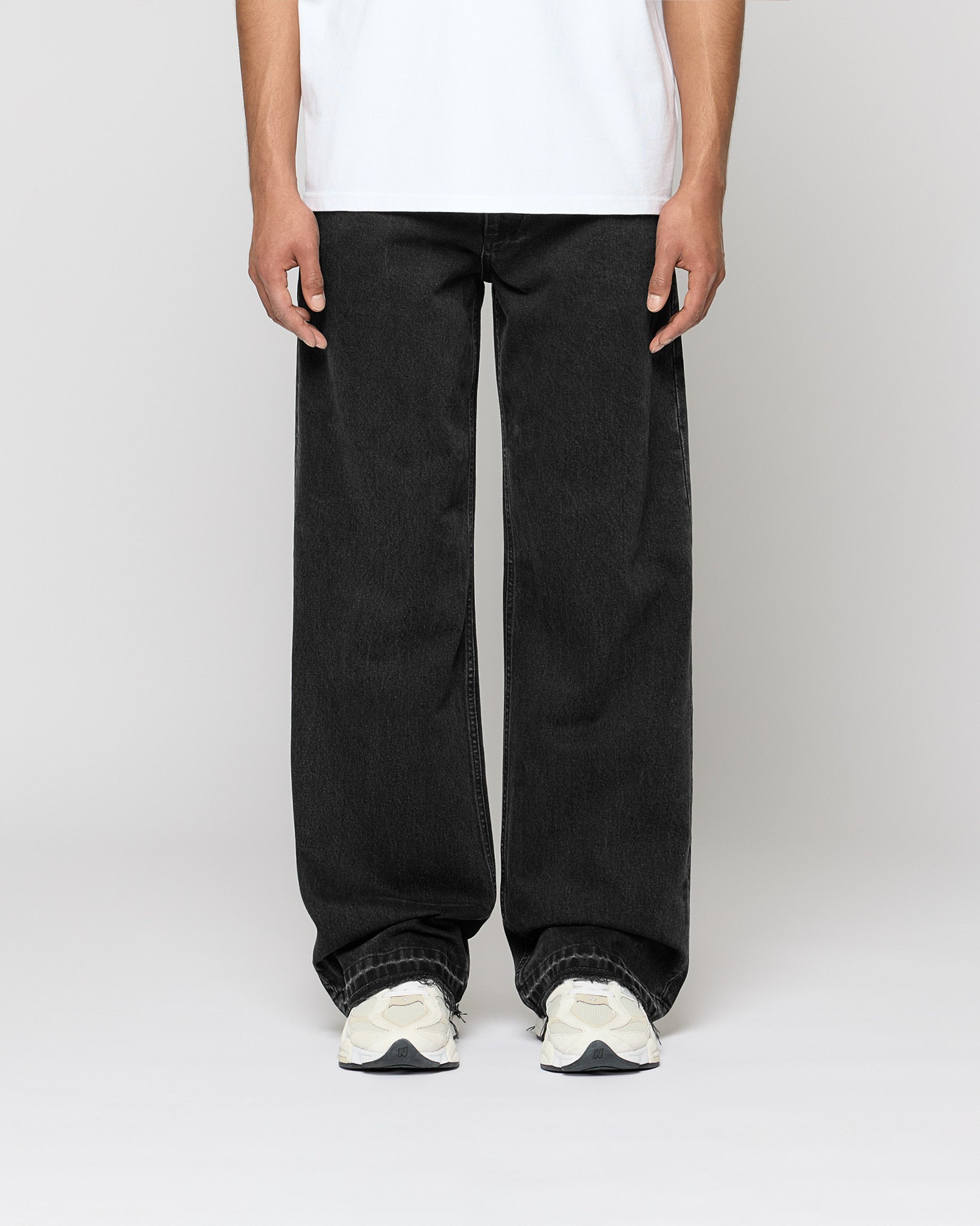 Open Hem Loose Denim