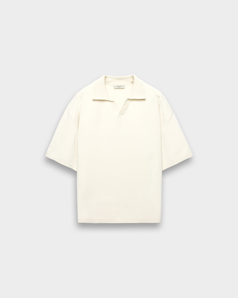 ELIN Smooth cropped knit polo 定価 33480円 ELIN Smooth cropped knit polo 定価
