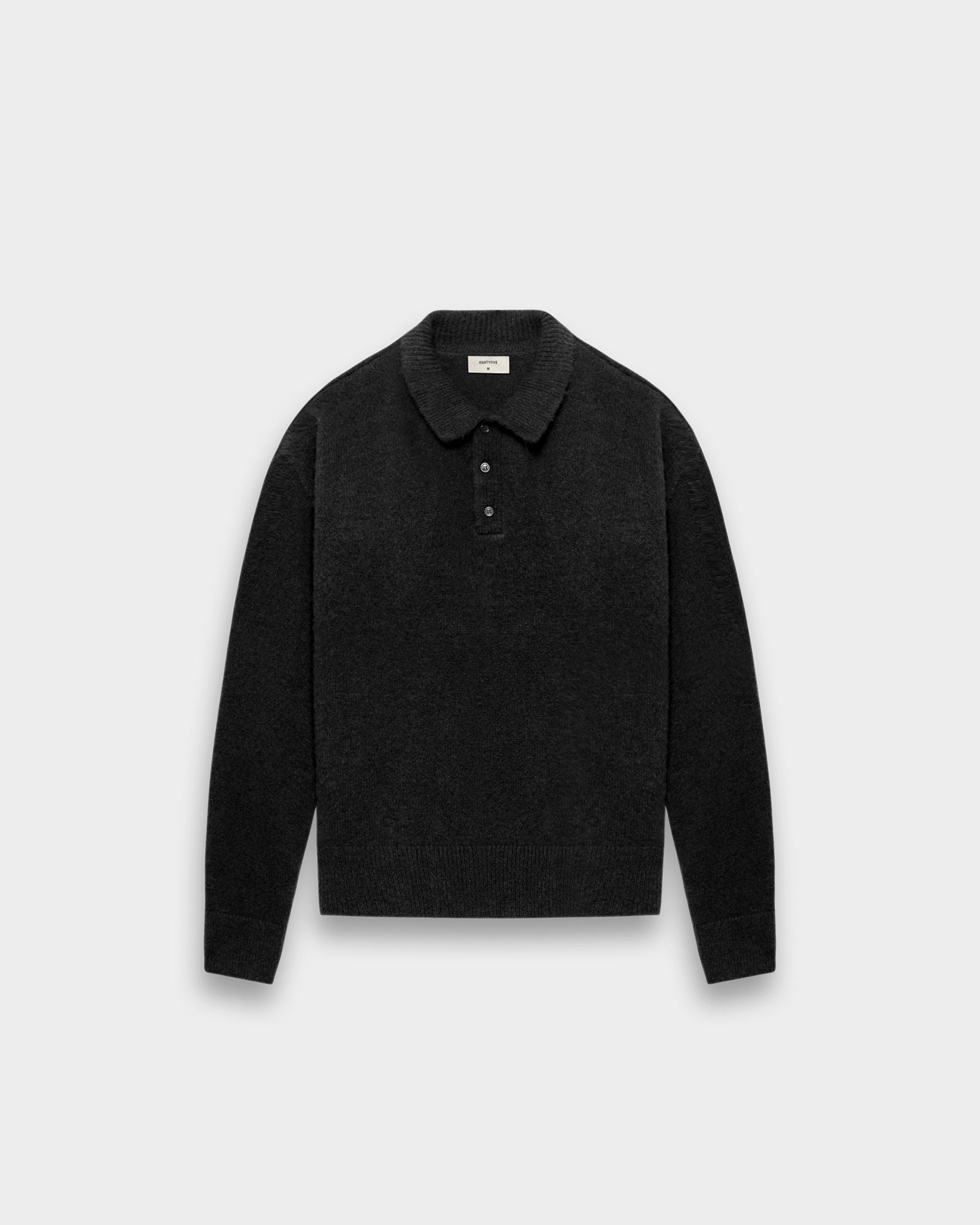 Hairy Knitted Polo Sweater – eightyfiveclo
