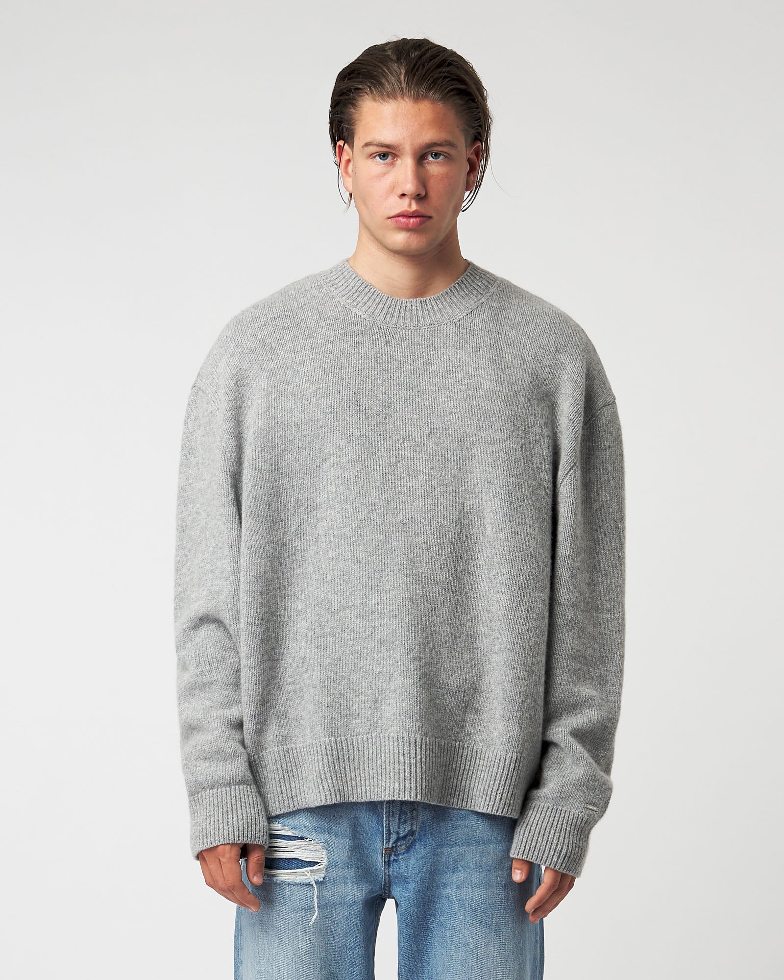 Grey knitwear on sale