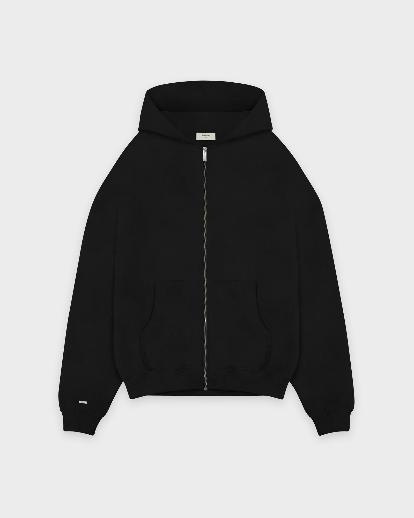 Basic black cheap zip up hoodie