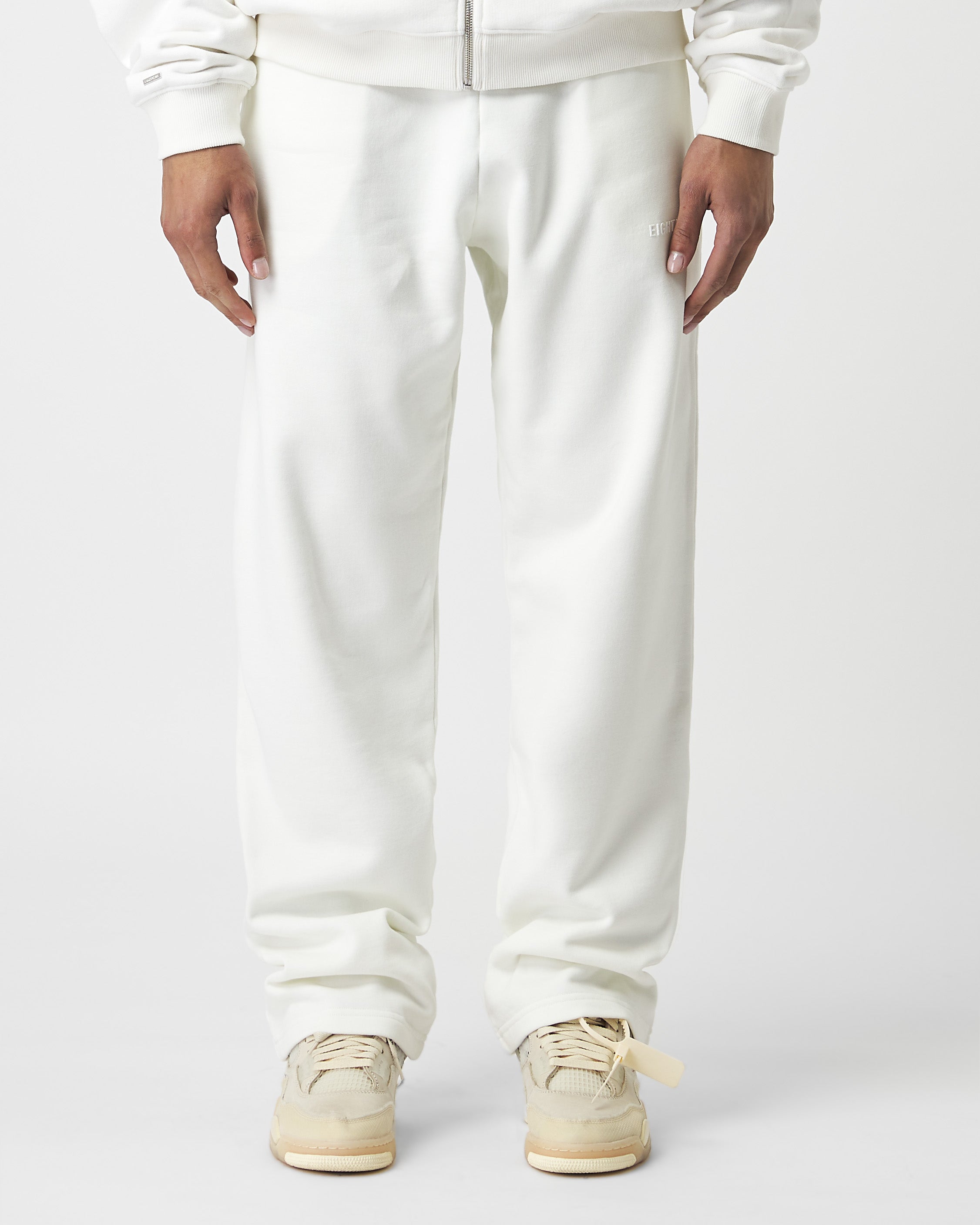 White sales basic sweatpants