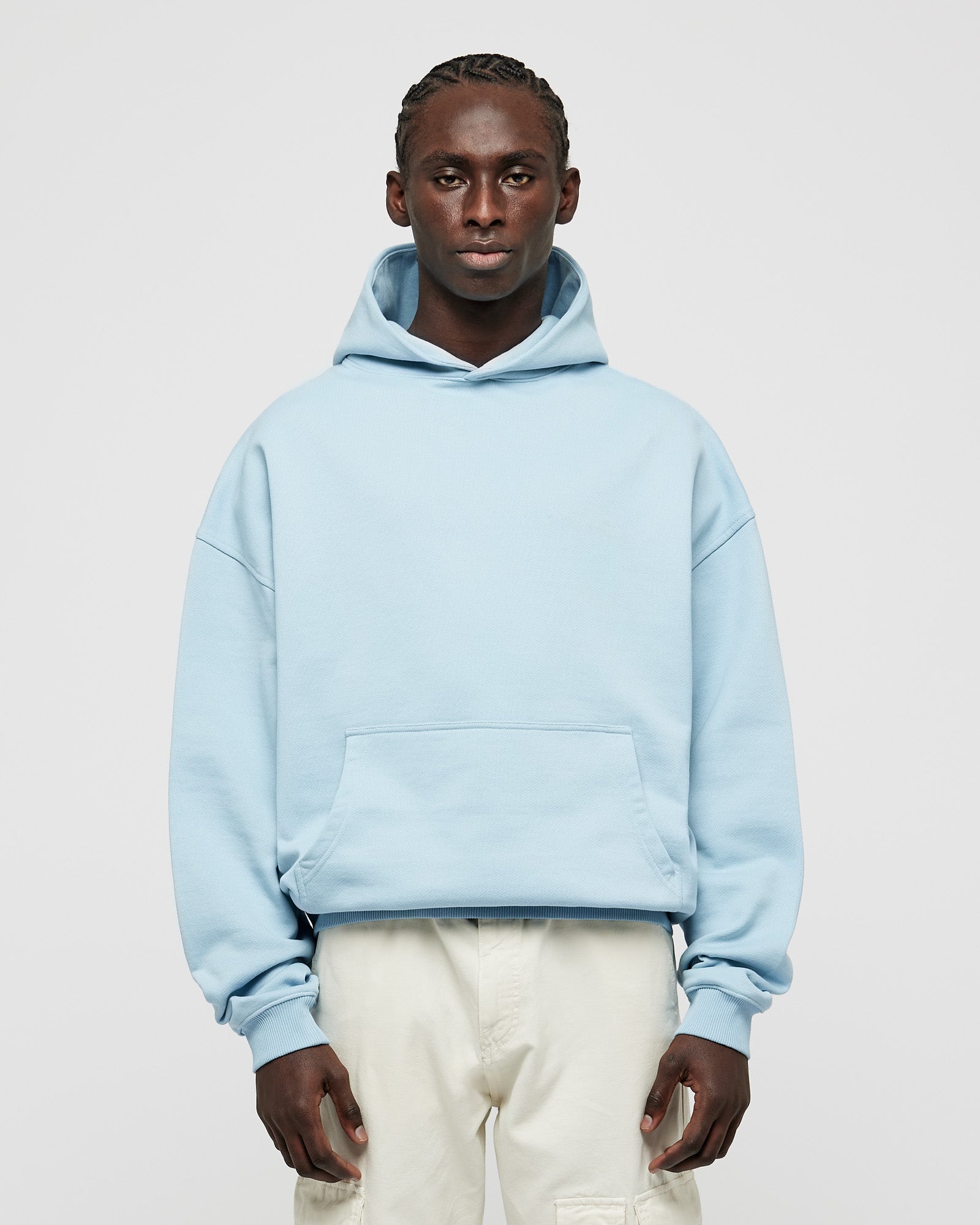 Heavy Baby Blue Basic Hoodie