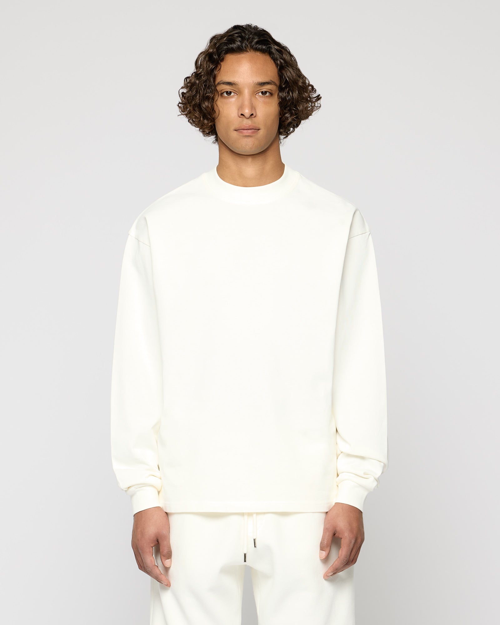 Heavy Off White Basic Longsleeve