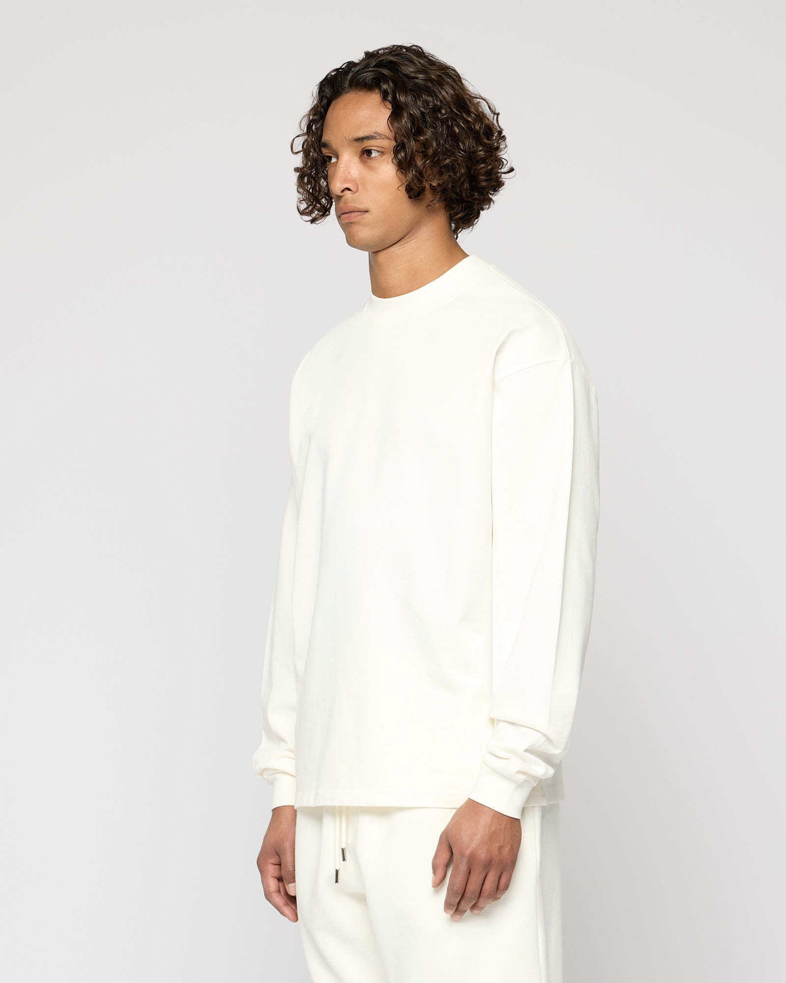 Heavy Off White Basic Longsleeve