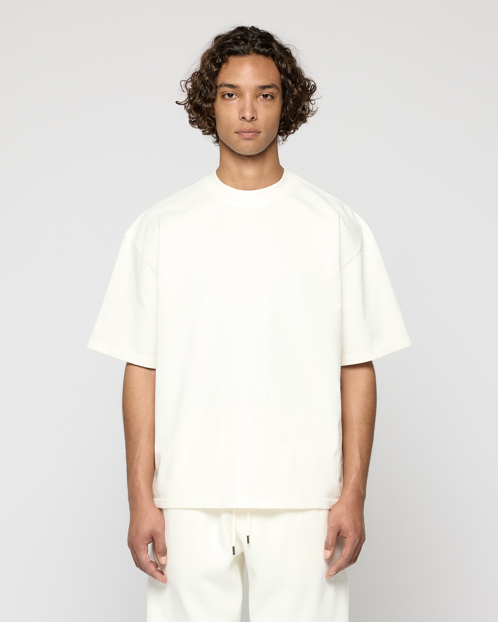 Heavy Off White Basic T-Shirt