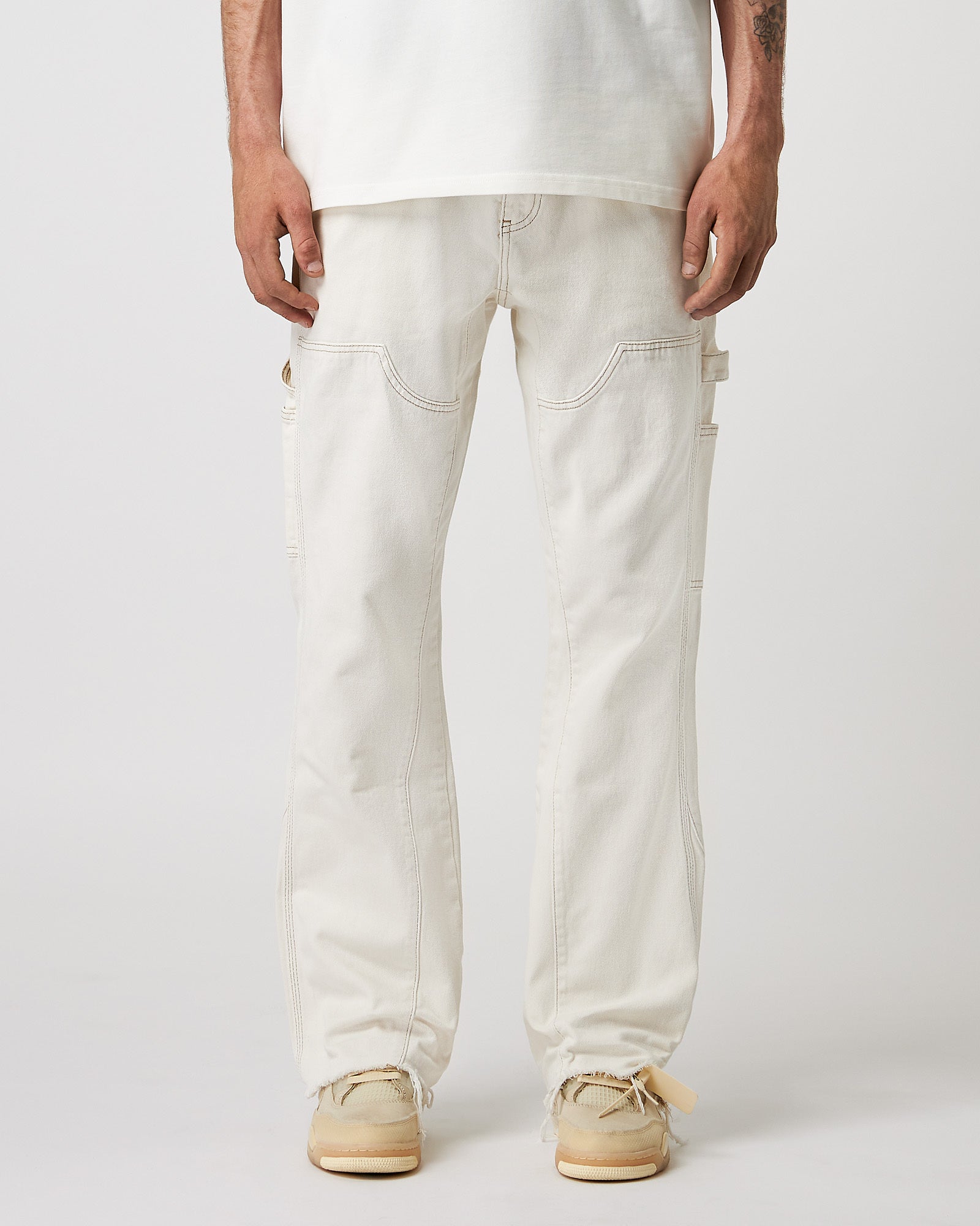 Flared Garbadin Jeans