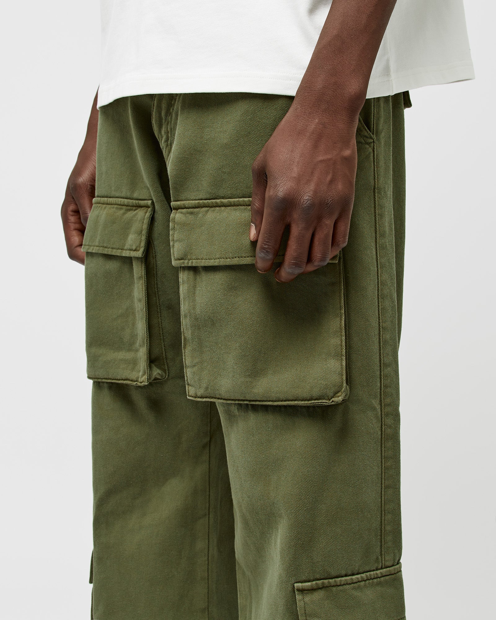 Front Pockets Baggy Cargo Pants