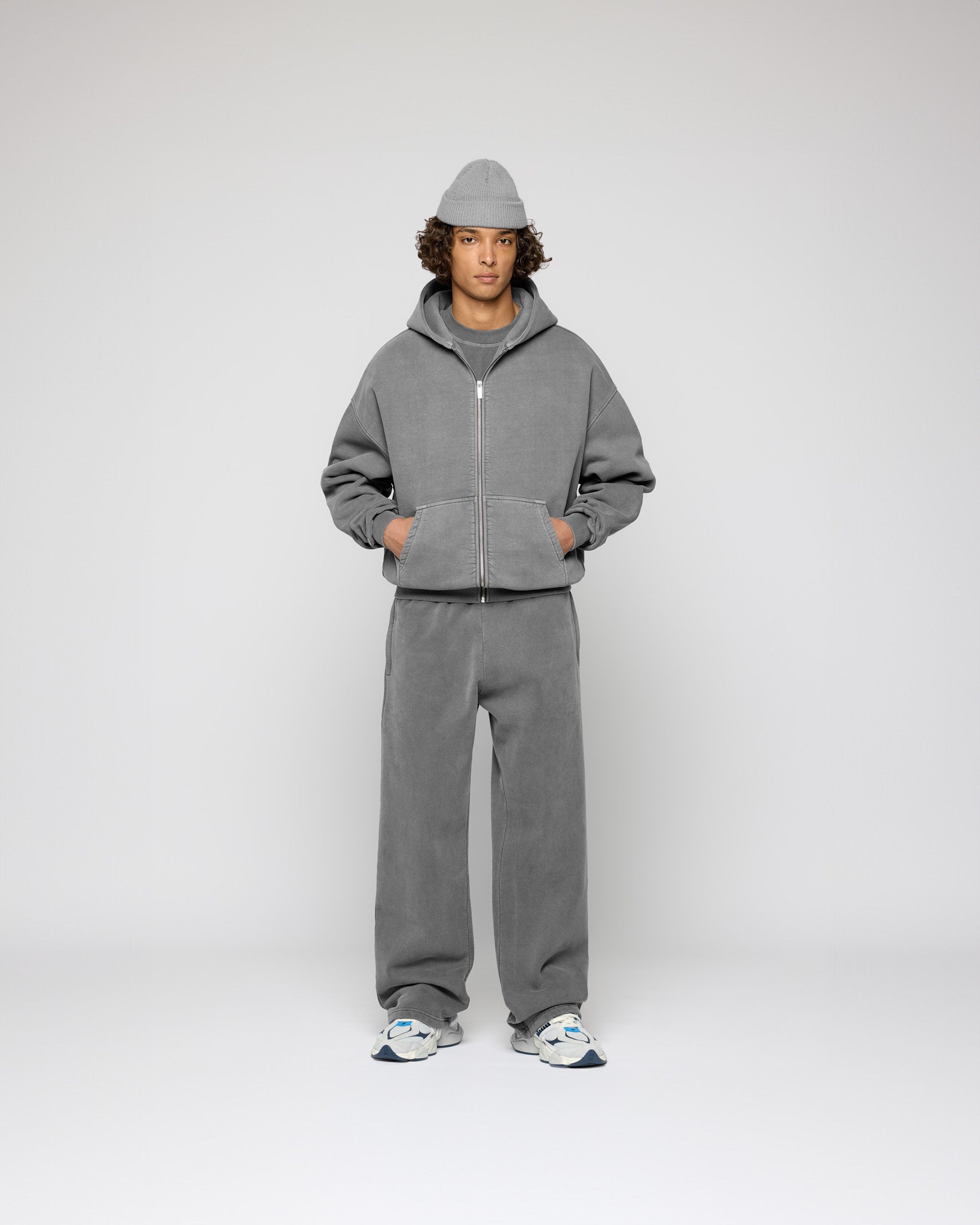 Signature Oversized Zip Hoodie