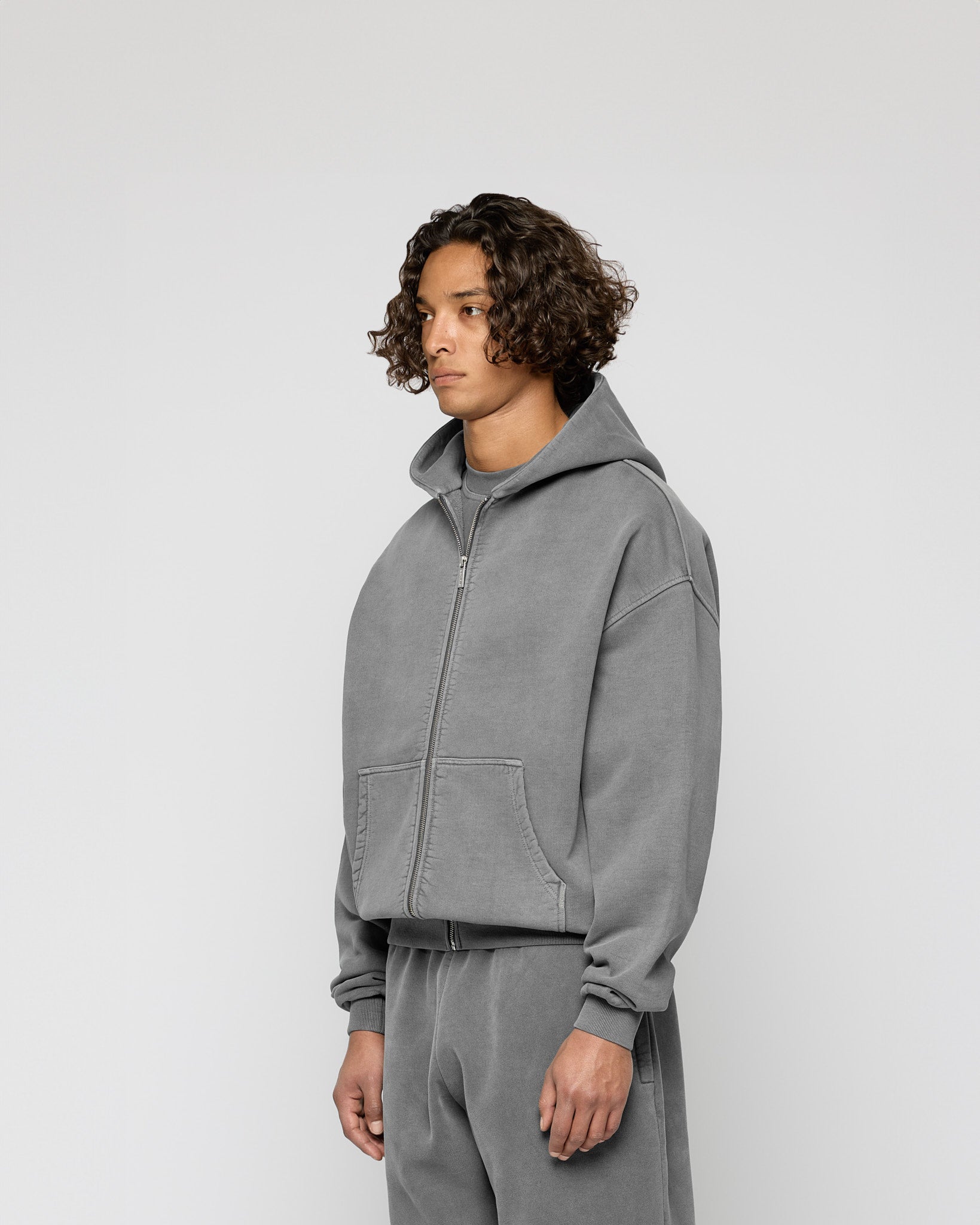 Signature Oversized Zip Hoodie