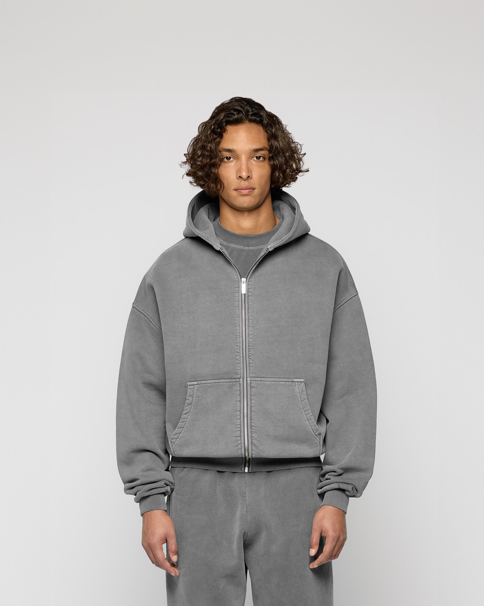 Signature Oversized Zip Hoodie