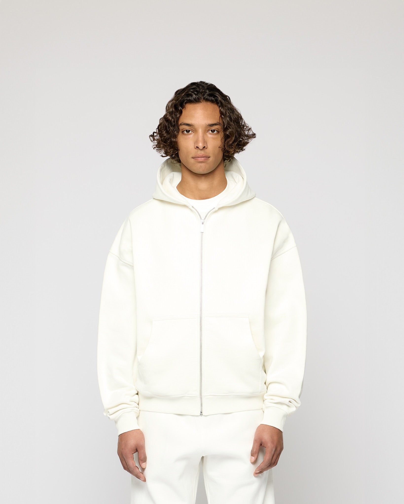 Signature Oversized Zip Hoodie
