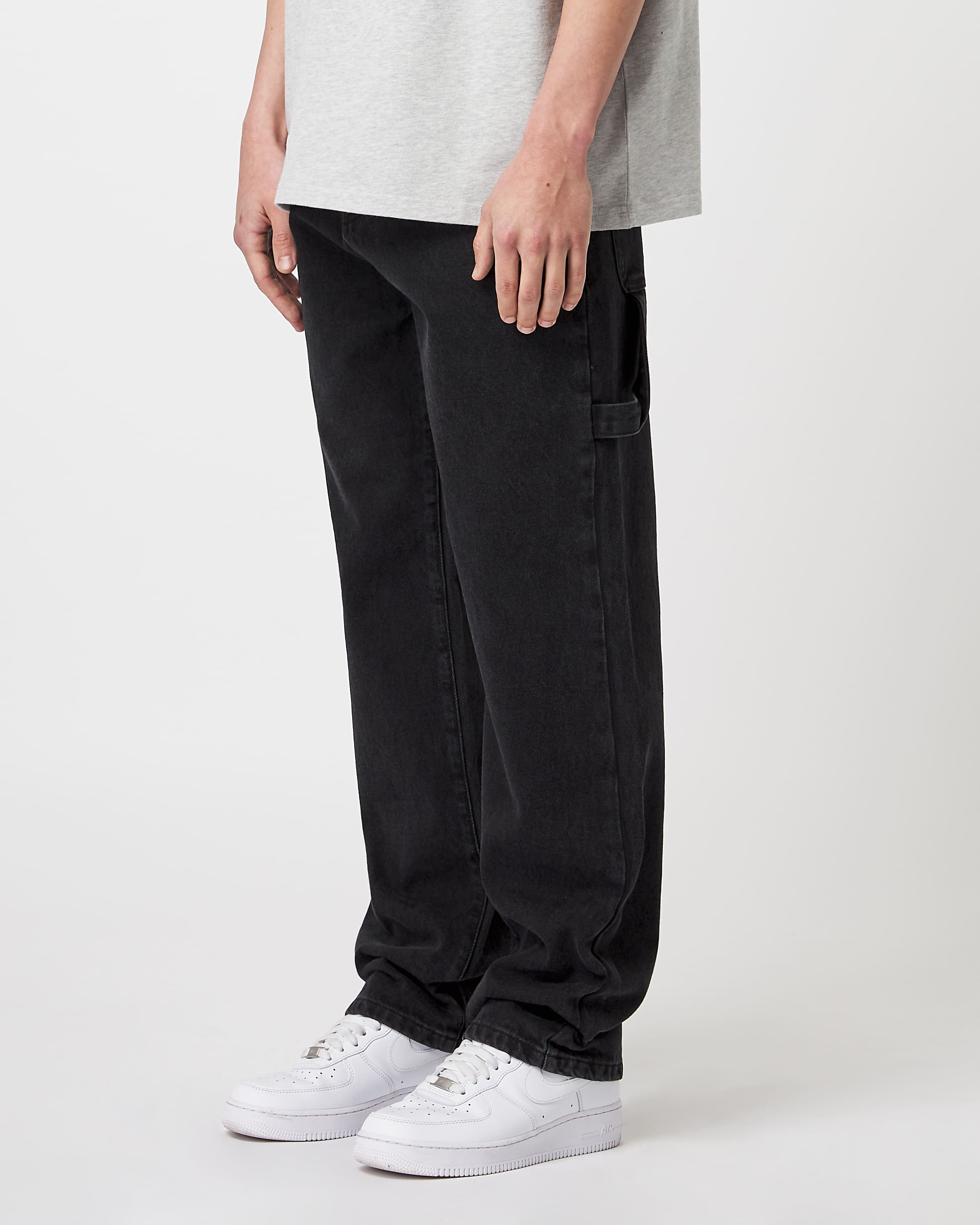Baggy jeans with loops