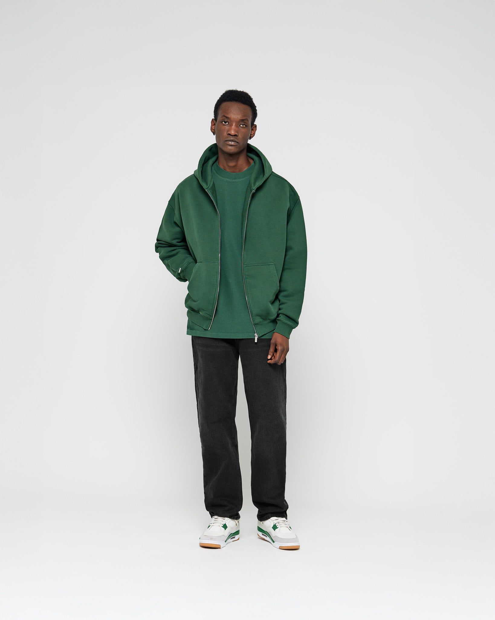 Signature Oversized Zip Hoodie