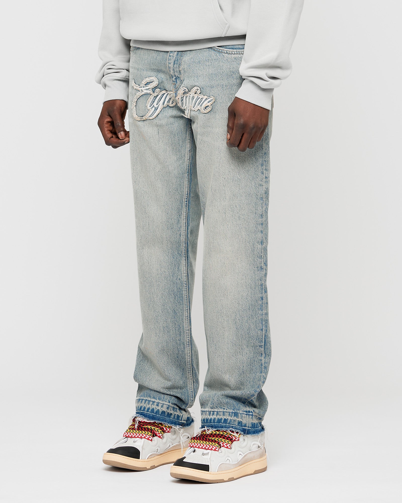Jeans with Logo Patch