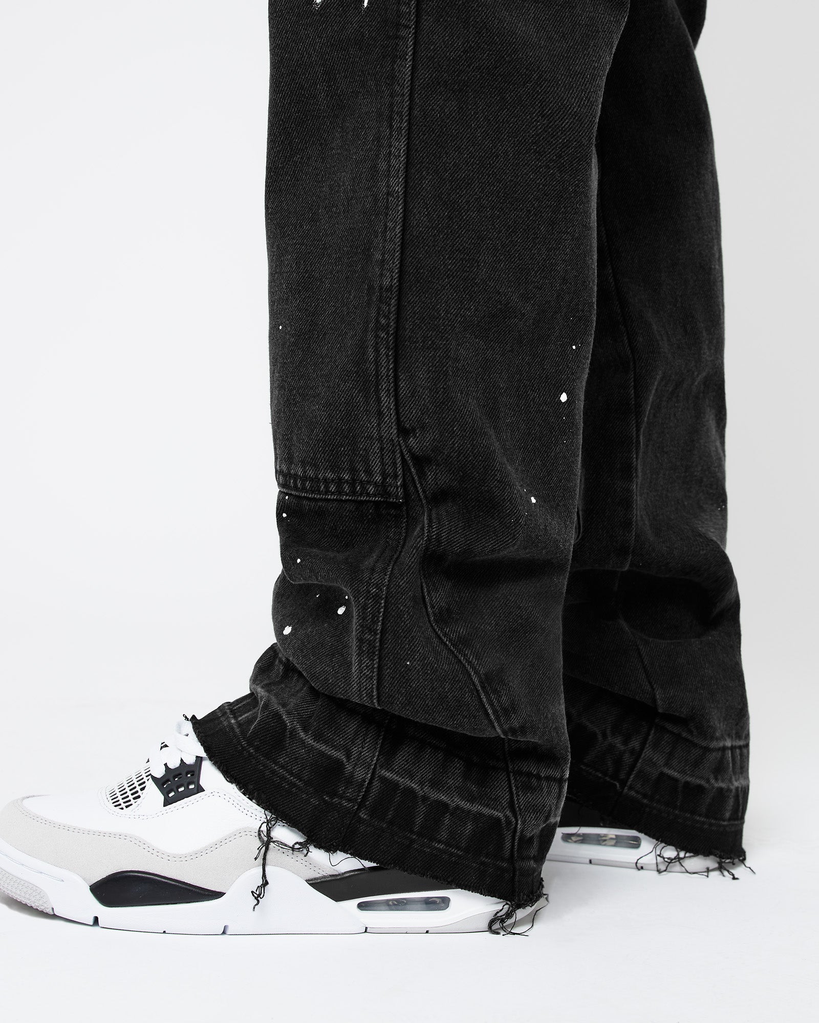 Painted Flared Carpenter Jeans