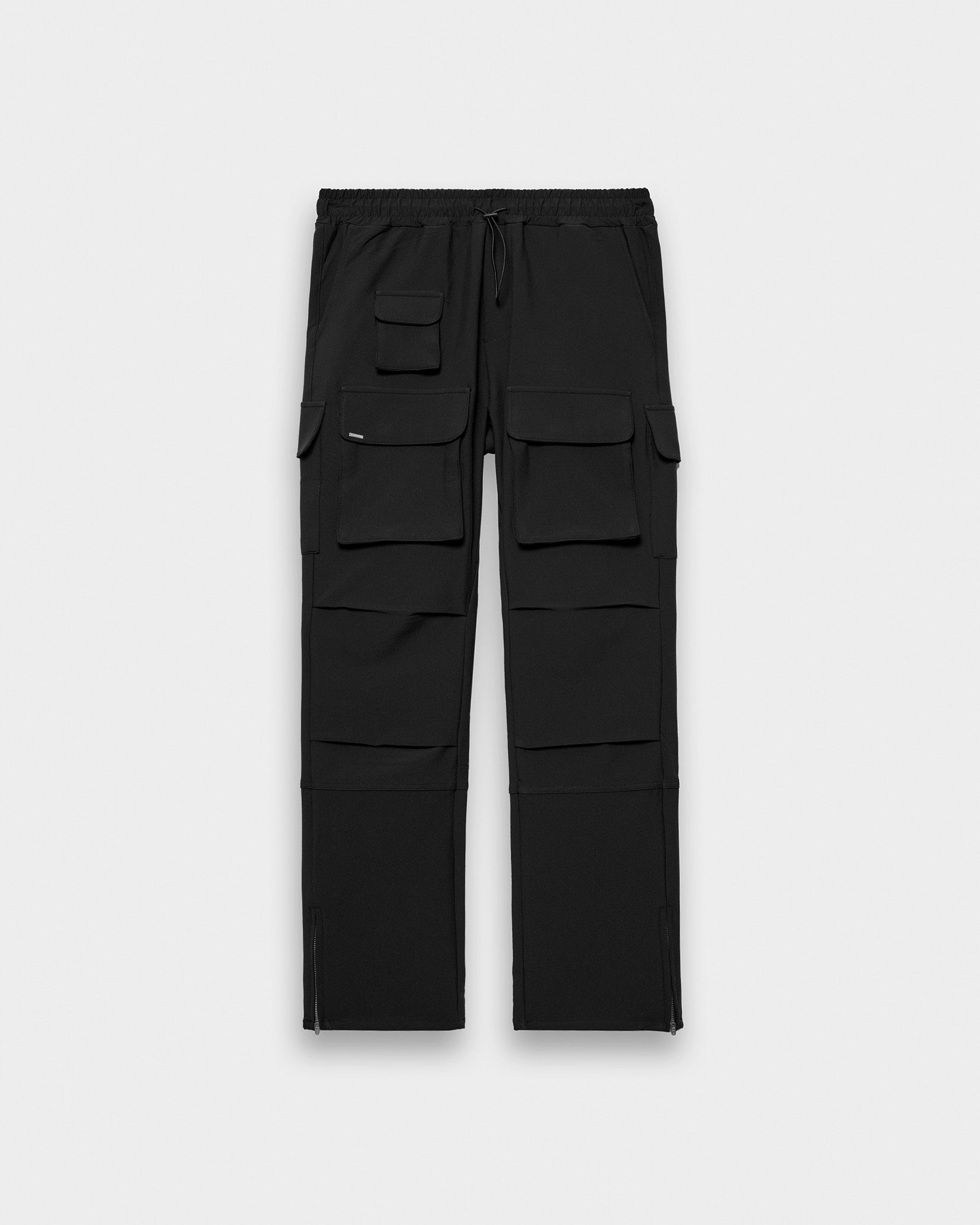 Nylon Straight Cargo Pants