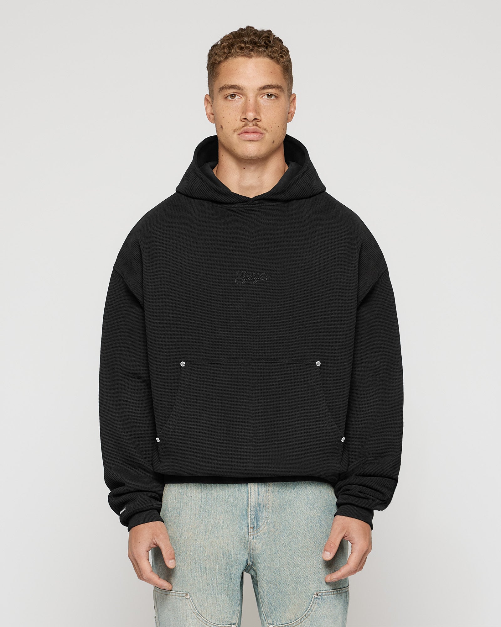 Double Layer Waffle Hoodie