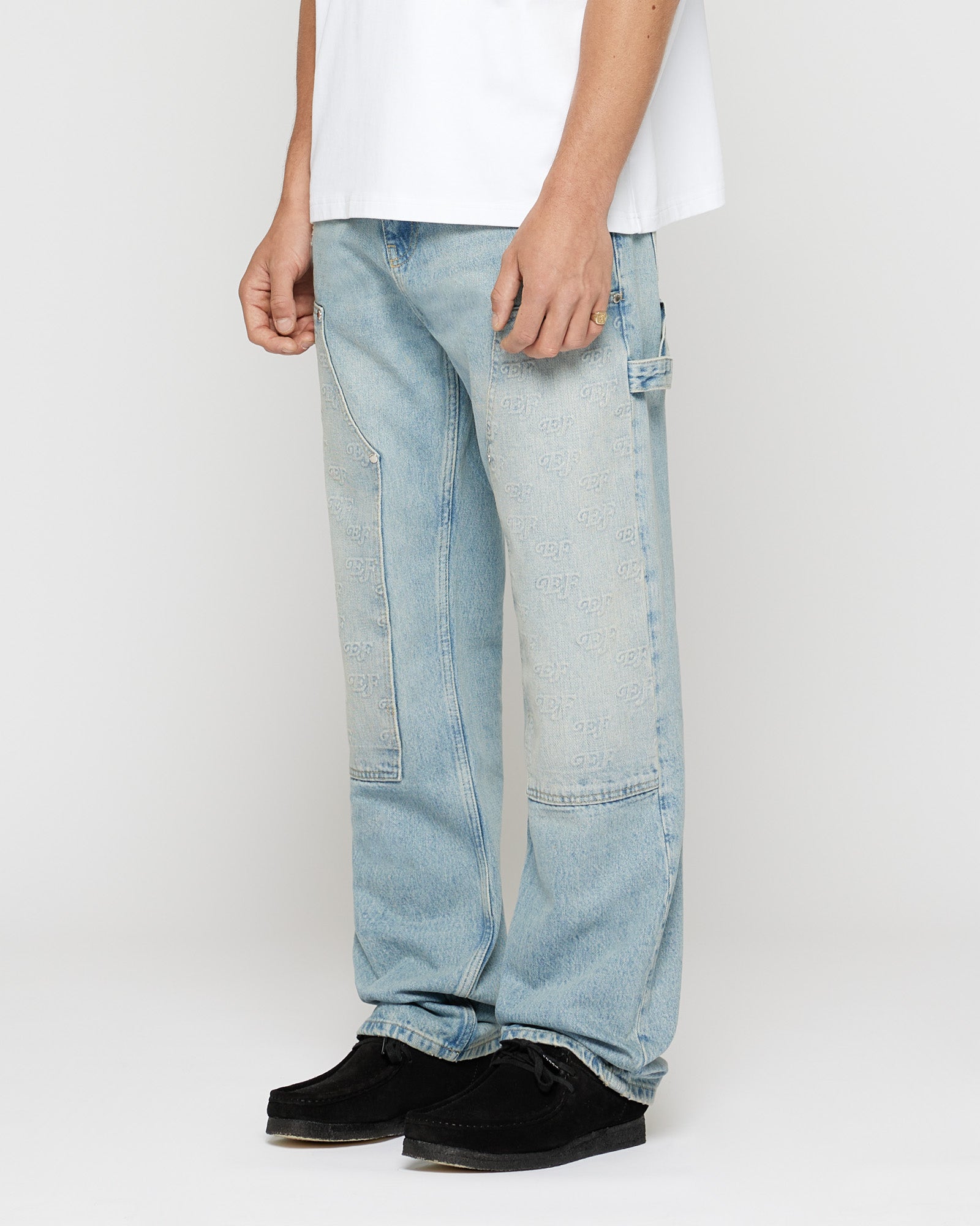 Embossed Croc Carpenter Jean