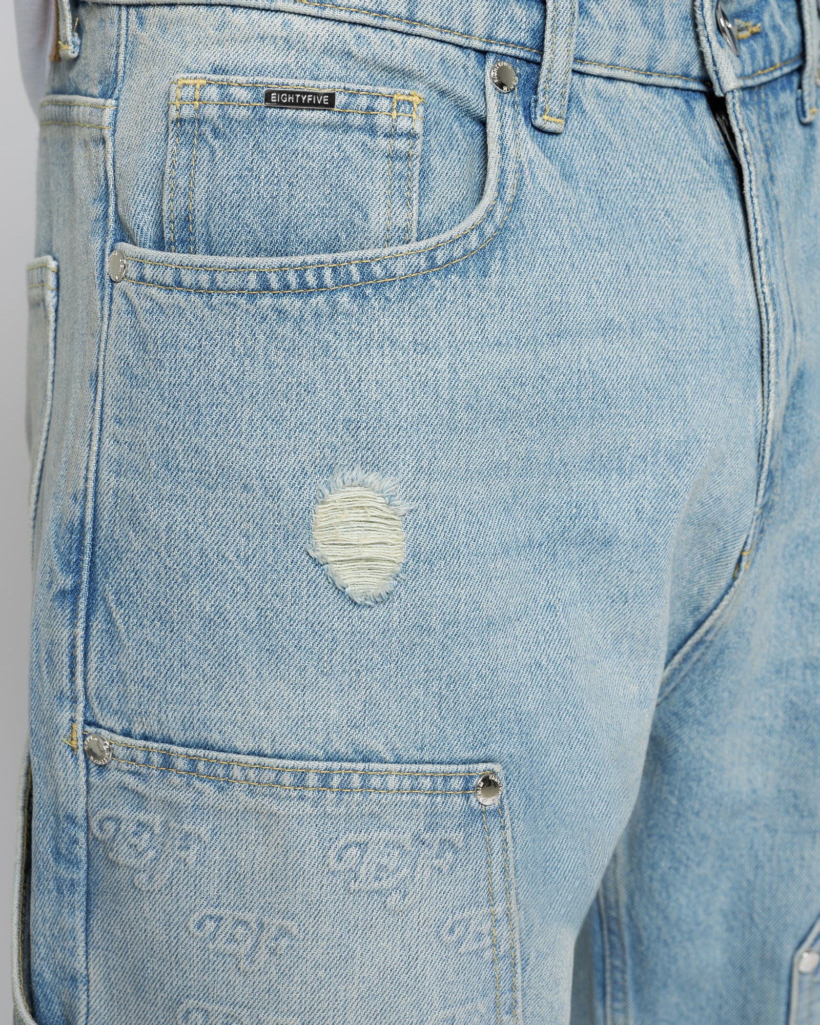 Embossed Carpenter Jeans