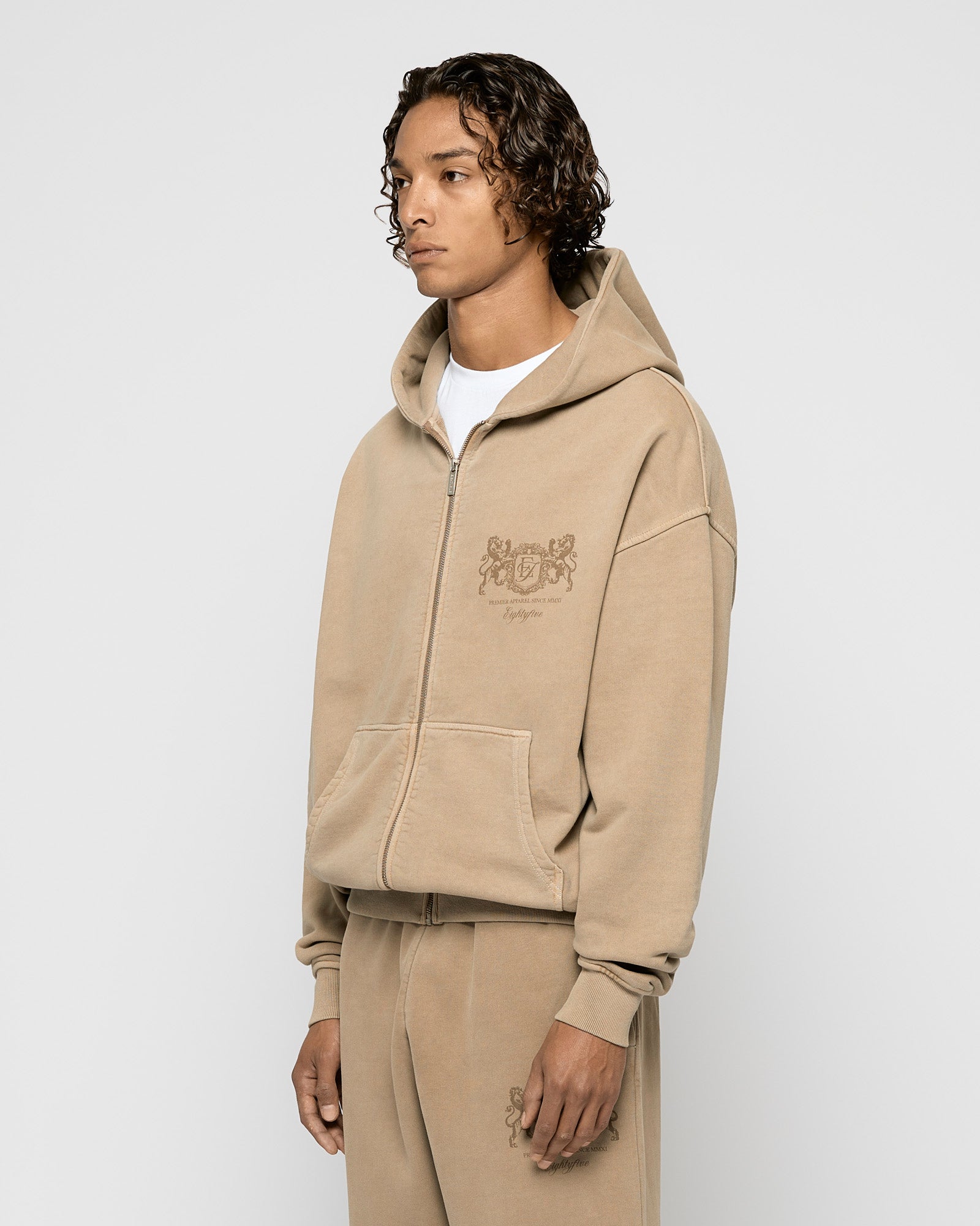 Washed Premier Zip Hoodie