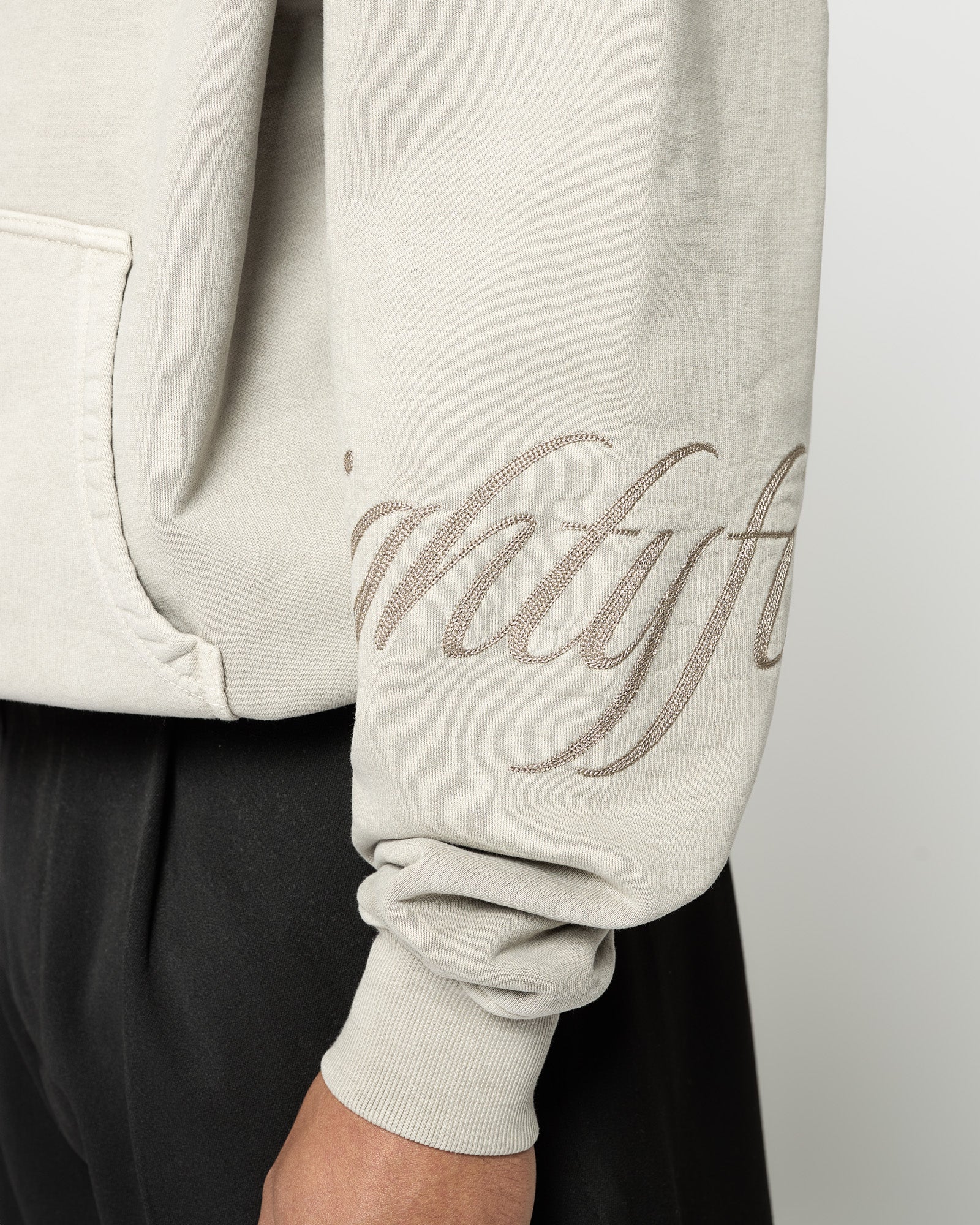 Embroidered Handwritten Hoodie