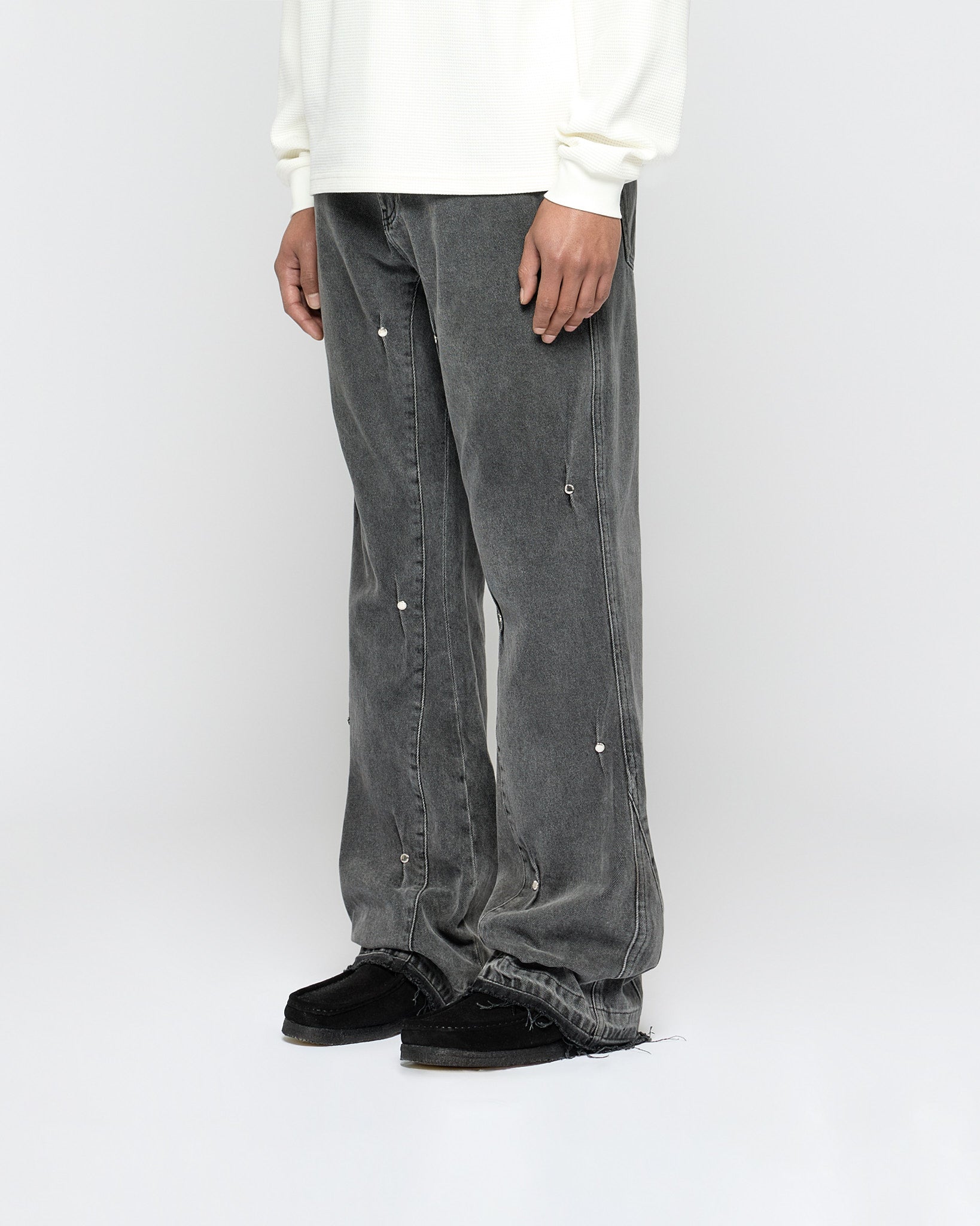 Rivet Flared Denim – eightyfiveclo