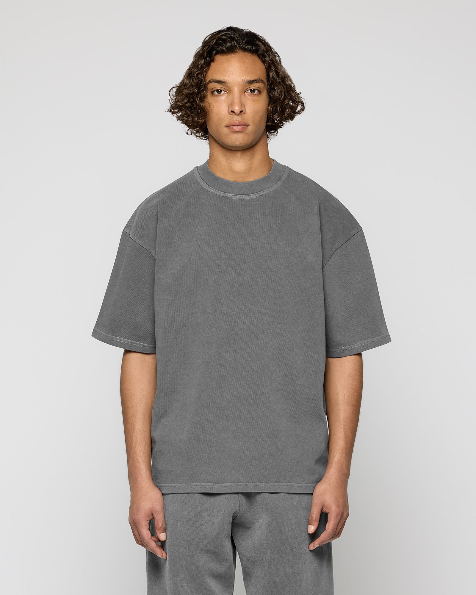 Heavy Stone Grey Basic T-Shirt