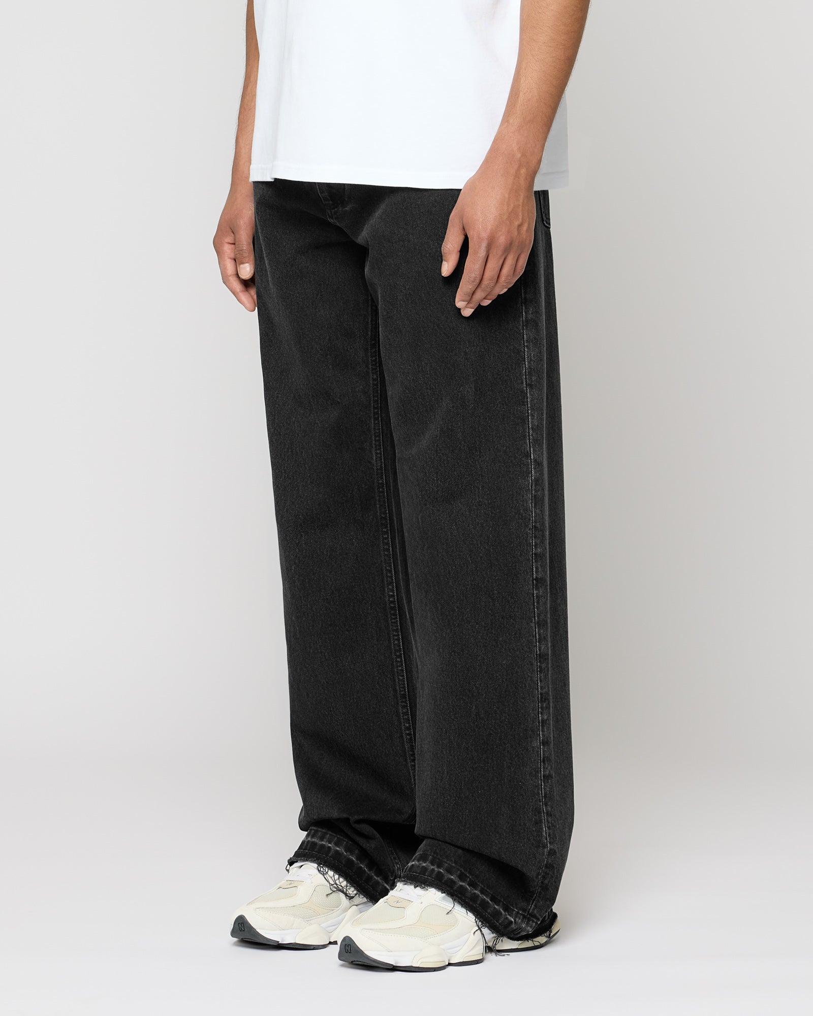 Open Hem Loose Denim