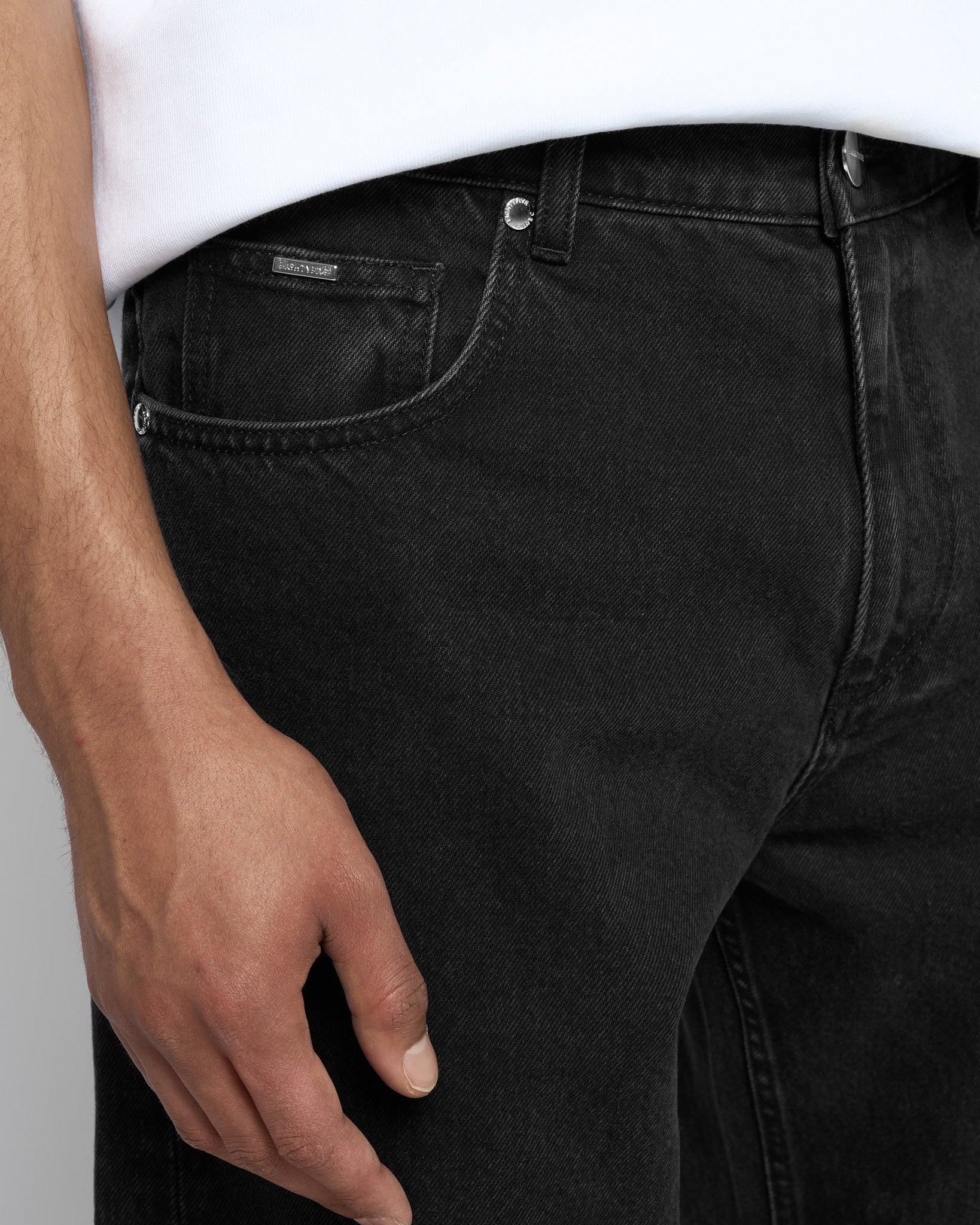 Open Hem Loose Denim