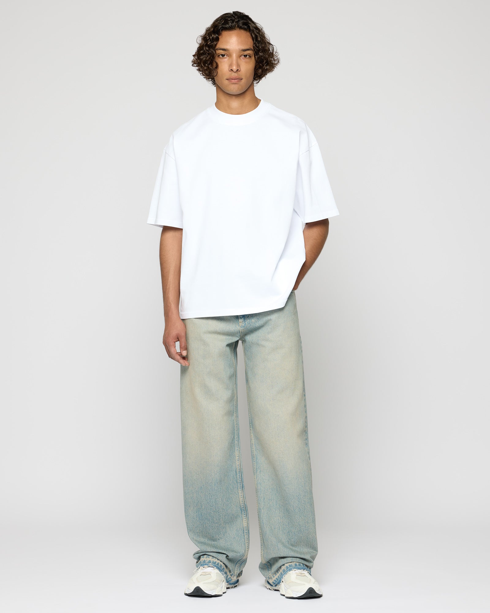 Open Hem Loose Denim