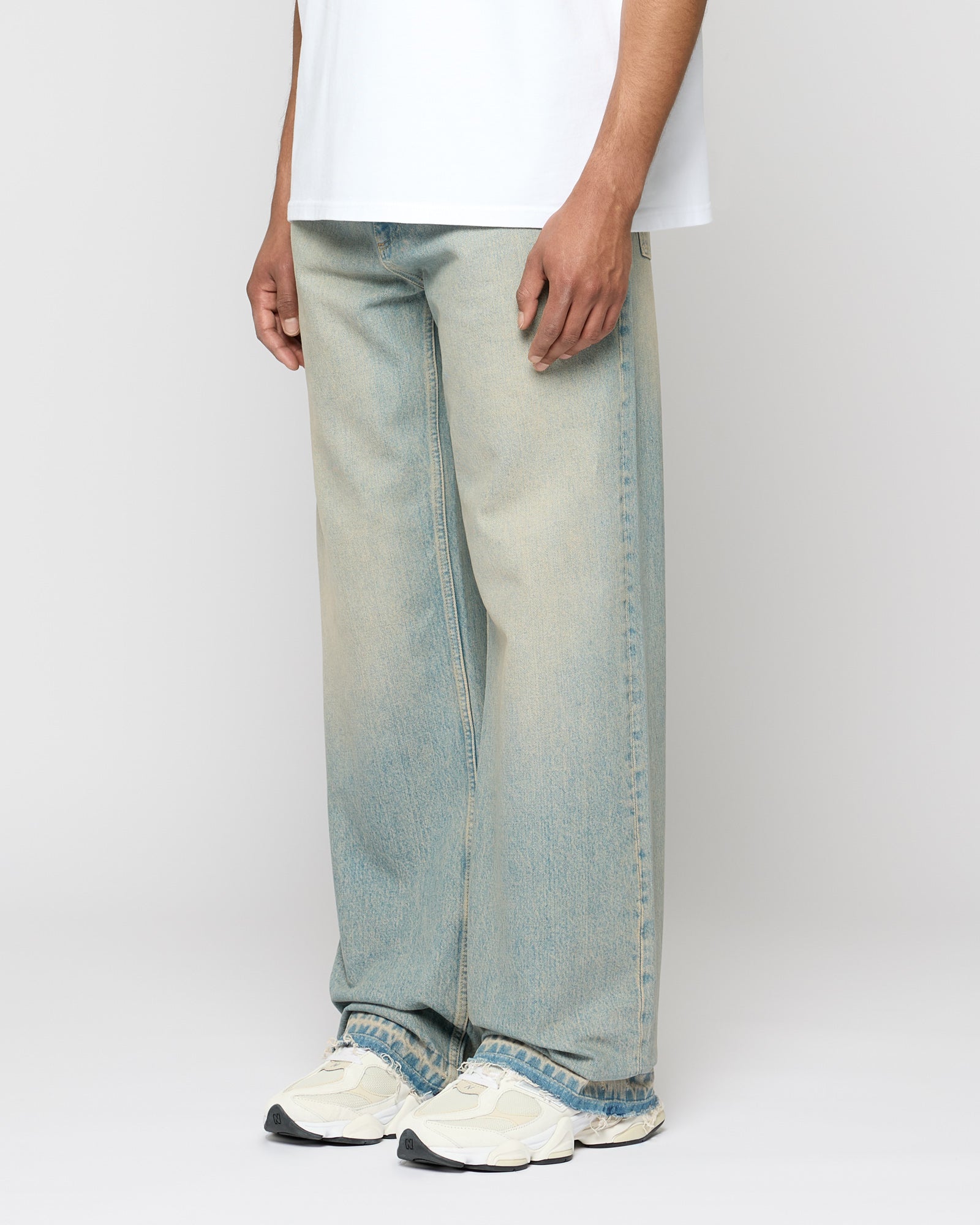 Open Hem Loose Denim