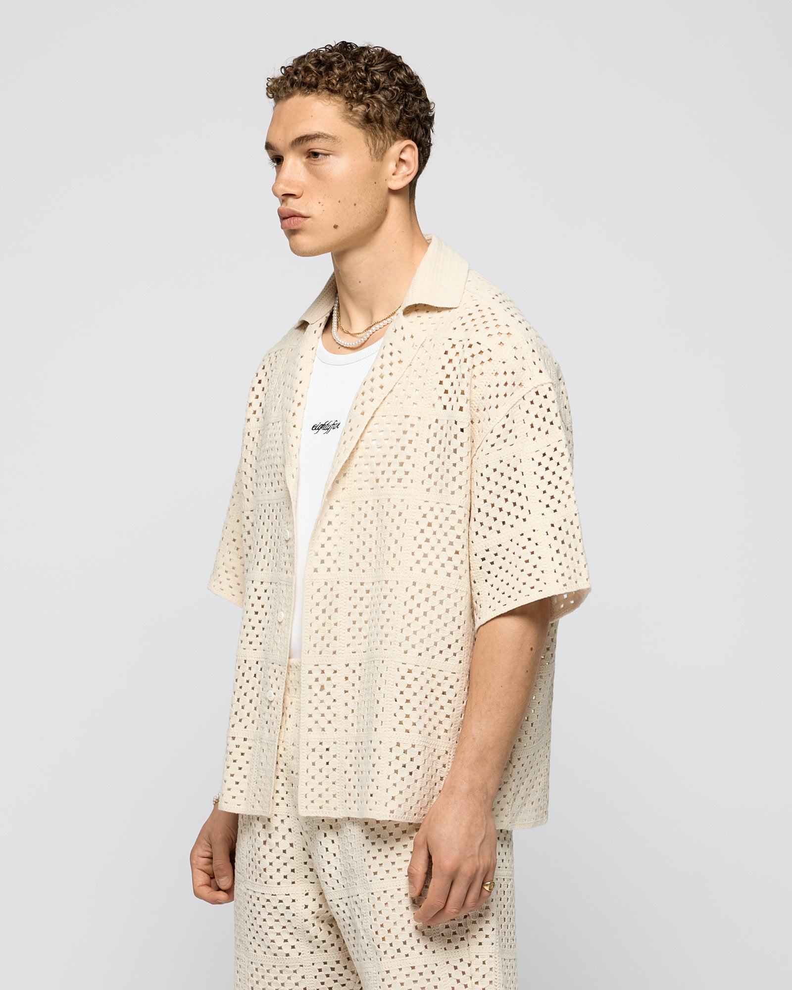 Crochet Oversized Shirt