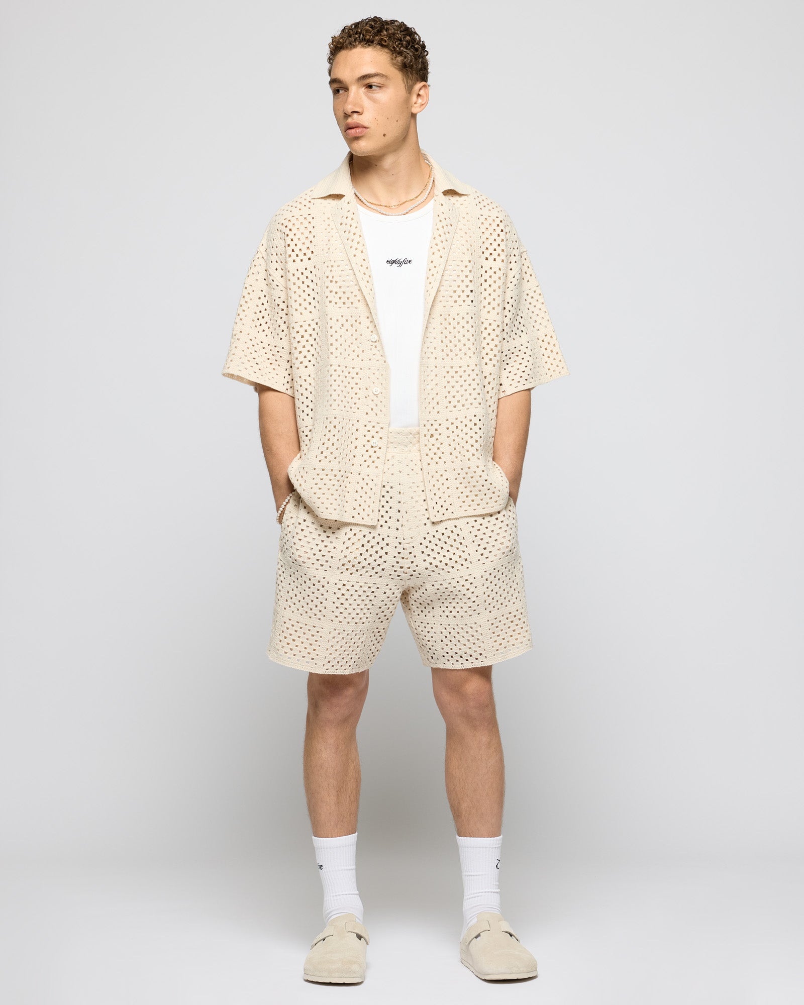 Crochet Oversized Shirt