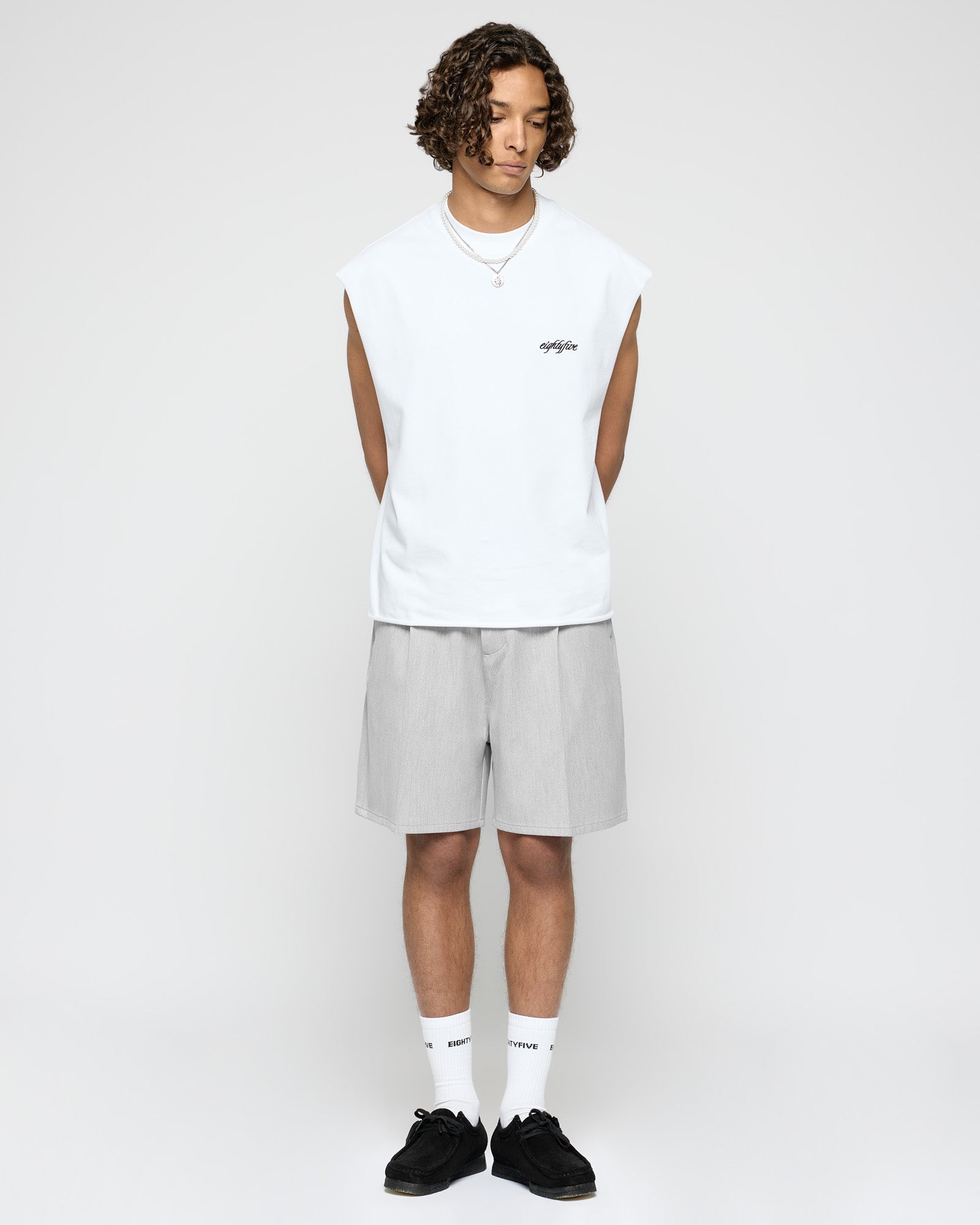 Pleated Tailored Shorts