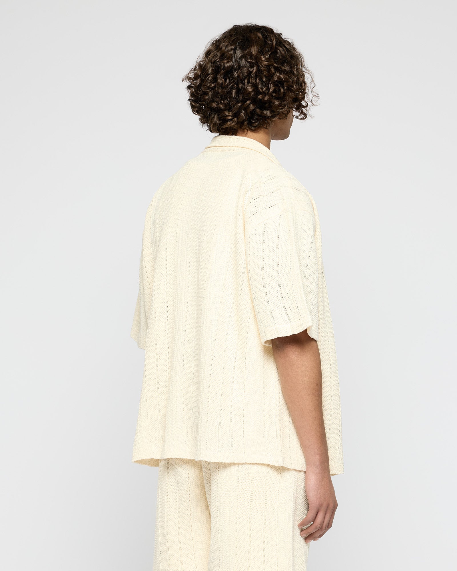 Embroidered Oversized Knit Shirt