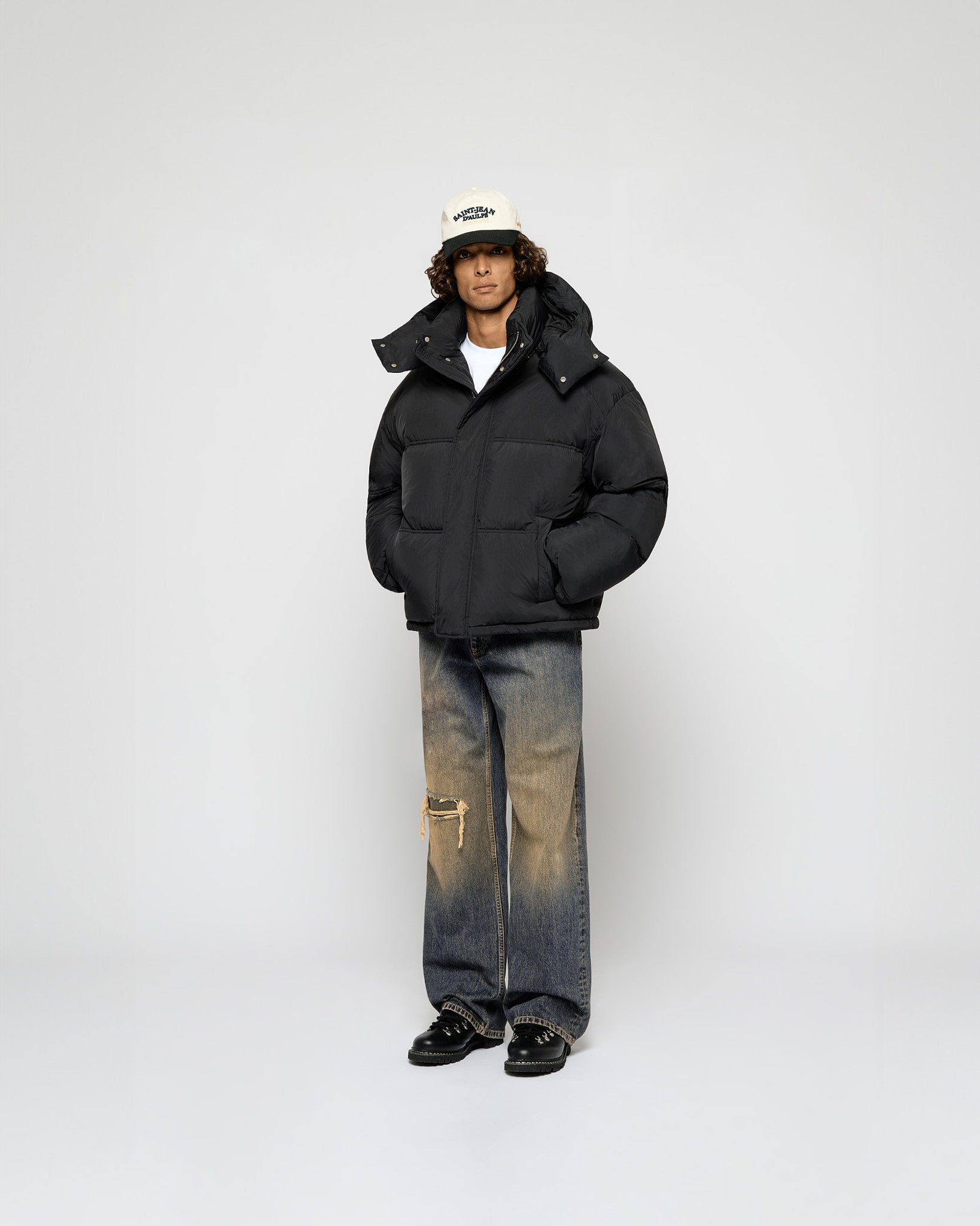 Nylon Down Puffer Jacket