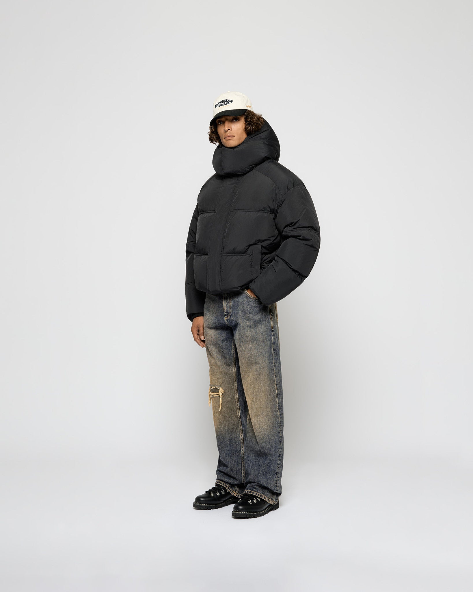 Nylon Down Puffer Jacket