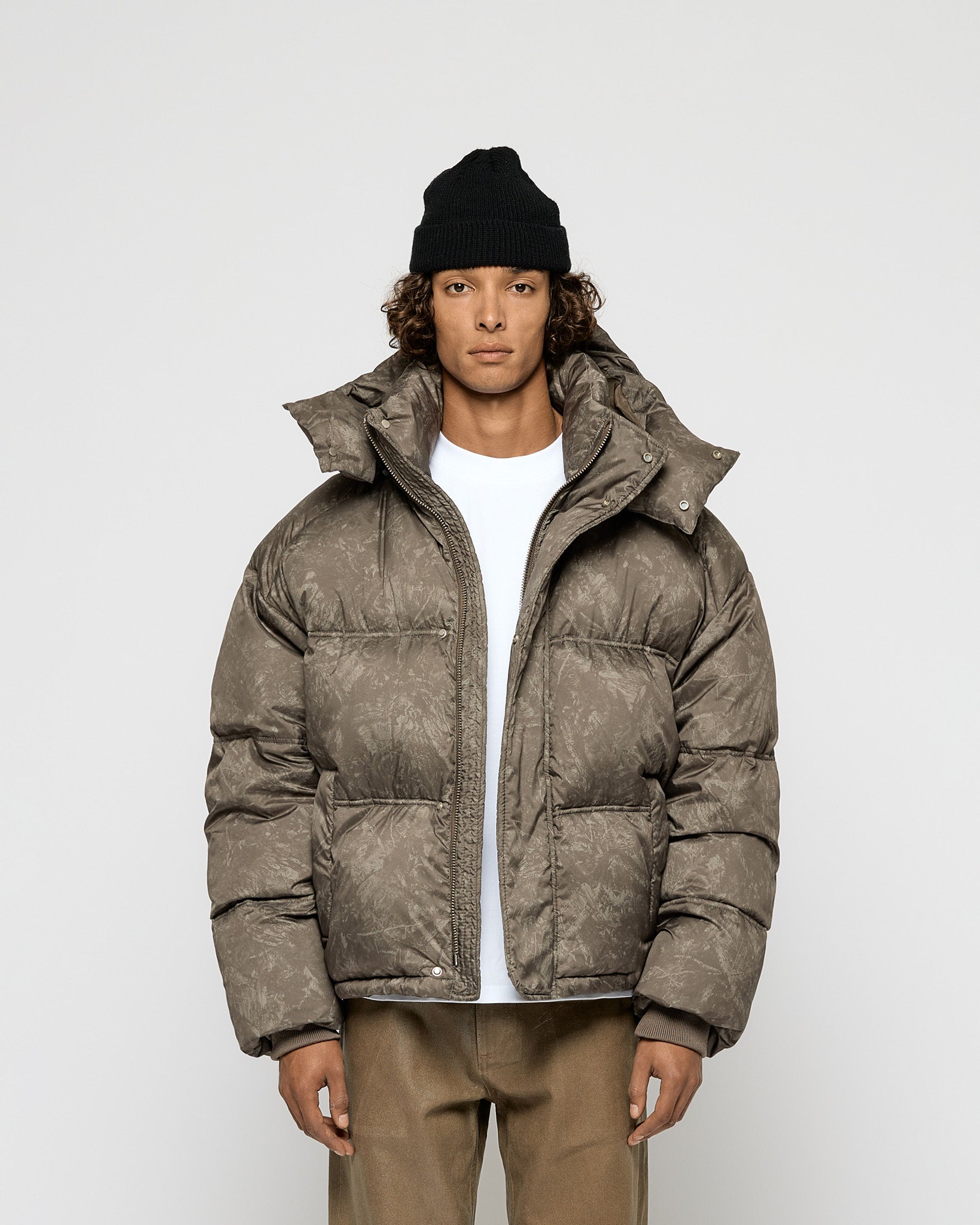 Nylon Down Puffer Jacket