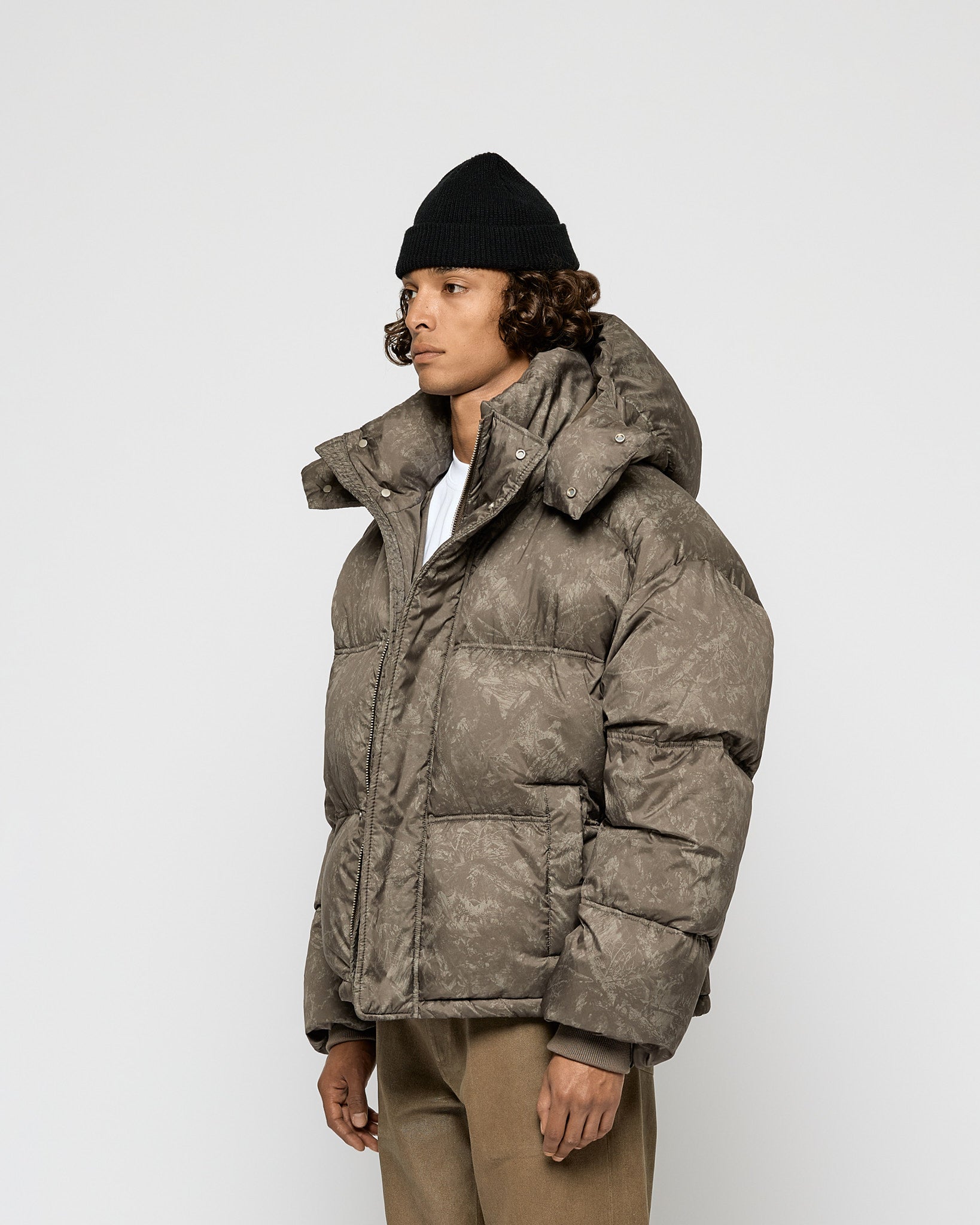 Nylon Down Puffer Jacket