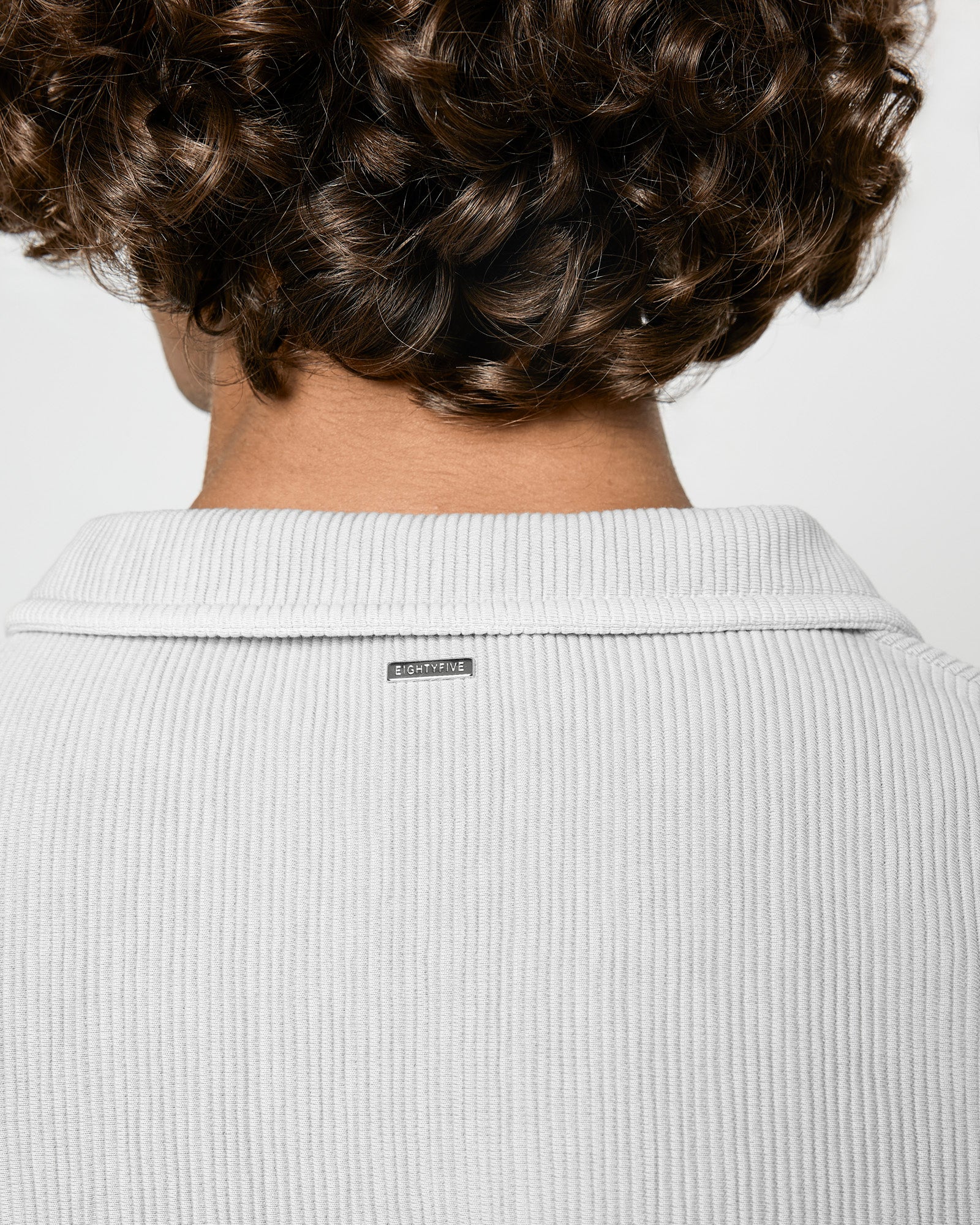 Embroidered Ribbed Polo T-Shirt