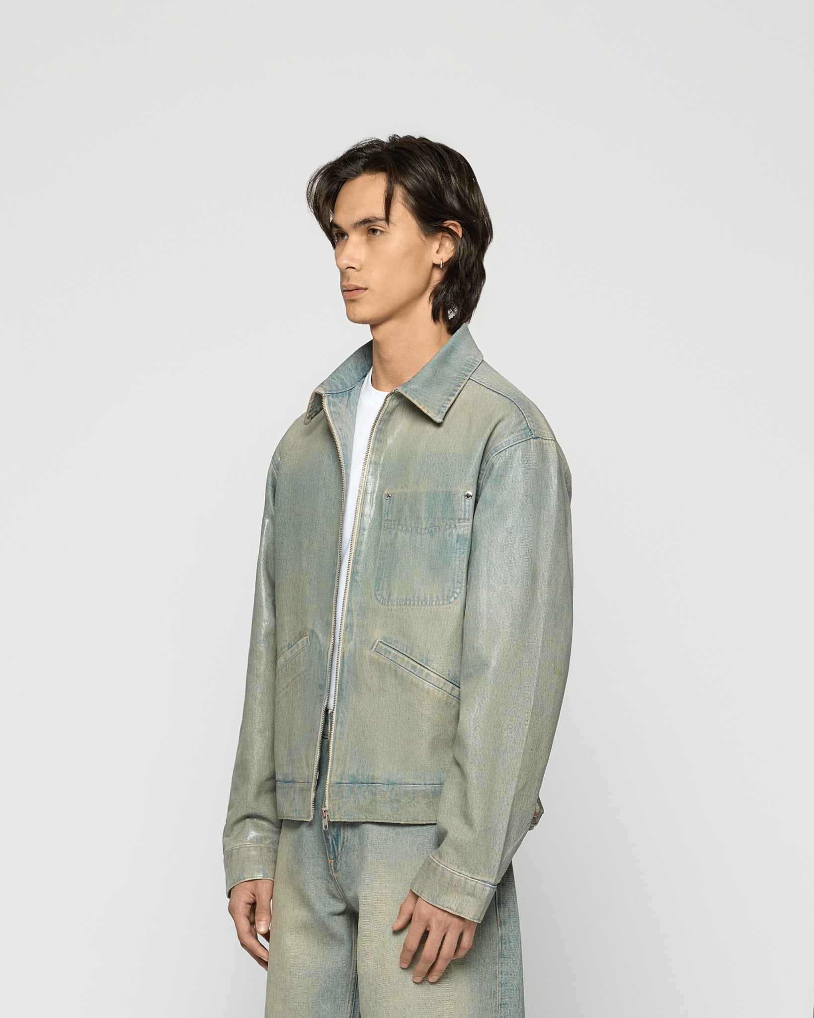 Coated Denim Jacket