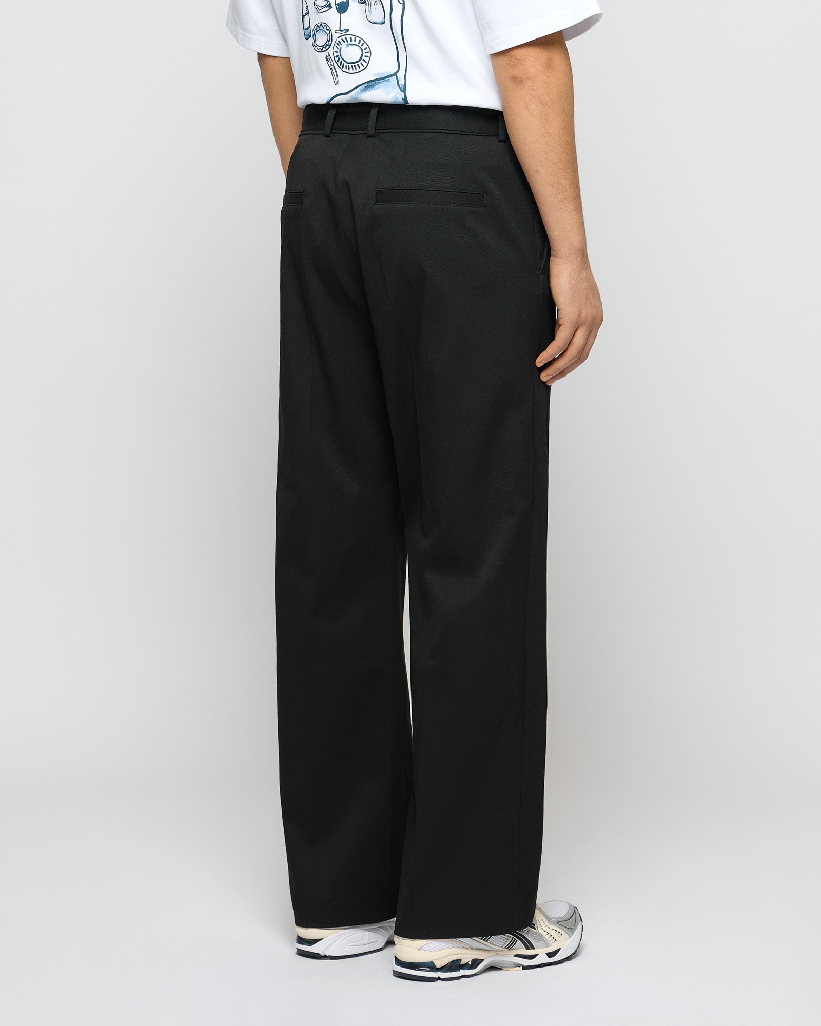 Belted Flared Tailored Pants