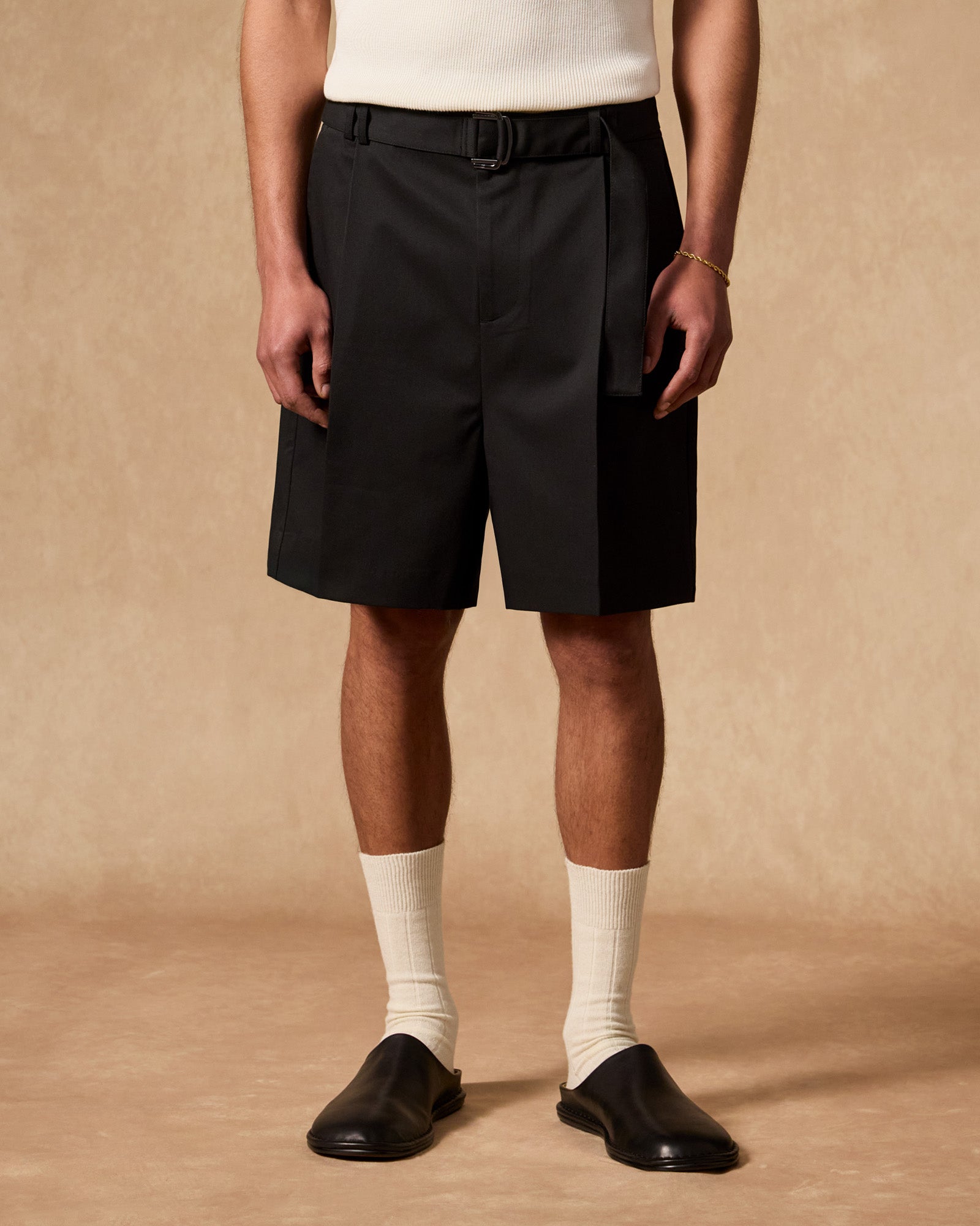 Belted Tailored Shorts