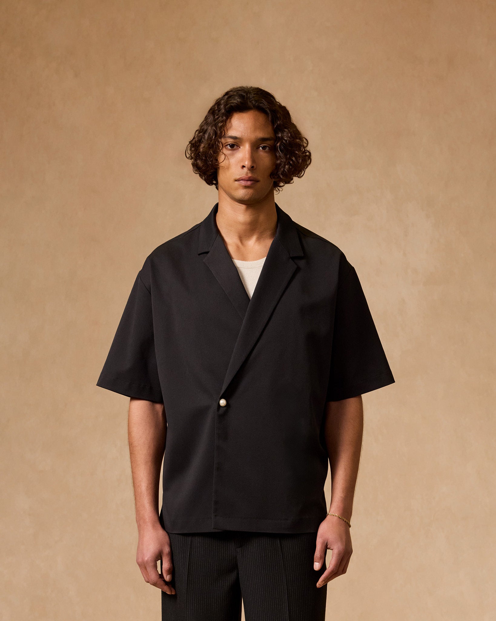 Double Breasted Twill Shirt